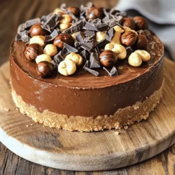 To make a No-Bake Nutella Cheesecake, you will need a few simple ingredients. Here’s what you’ll need: - 2 cups graham cracker crumbs - ½ cup unsalted butter, melted - 2 cups cream cheese, softened to room temperature - 1 cup Nutella - 1 cup powdered sugar - 1 teaspoon vanilla extract - 1 cup heavy whipping cream - 1 cup chocolate shavings or chopped hazelnuts for garnish Each ingredient plays a key role in creating that rich, creamy texture we all love. The graham cracker crumbs form a sweet and crunchy crust. Butter binds the crumbs together, giving it a firm base. Cream cheese provides that smooth, creamy filling, while Nutella adds a delicious chocolate-hazelnut flavor. Powdered sugar sweetens the mix, and vanilla extract enhances the overall taste. Finally, whipped cream lightens the filling, making it airy and fluffy. For the finishing touch, you can use chocolate shavings or chopped hazelnuts to make it look fancy. This cheesecake is not just easy to make; it’s also a treat everyone will enjoy. You can find the full recipe in the article to guide you through each step. - Combine graham cracker crumbs and melted butter in a bowl. - Mix until the crumbs look like wet sand. - Press the mixture evenly into a springform pan. - Chill the crust in the fridge for 15 minutes. - Beat the softened cream cheese in a large bowl until smooth. - Add Nutella, powdered sugar, and vanilla extract. Mix until fully combined. - In another bowl, whip the heavy cream until it forms stiff peaks. - Gently fold the whipped cream into the Nutella mixture. - Pour the cheesecake filling over your chilled crust. - Smooth the top with a spatula until even. - Cover the pan and refrigerate for at least 4 hours or overnight. Follow these steps, and you will have a delightful no-bake Nutella cheesecake. For the detailed recipe, check the Full Recipe section. Enjoy each step! - Use fresh graham cracker crumbs for best results. They give great flavor and texture. - Ensure butter is fully melted before mixing. This helps the crust hold together well. - Make sure cream cheese is at room temperature. Cold cream cheese won’t mix smoothly. - Fold whipped cream gently to maintain airiness. This keeps the filling light and fluffy, just as it should be. - Use high-quality chocolate shavings or hazelnuts. They add a nice crunch and rich taste. - Consider adding whipped cream dollops for presentation. This makes your cheesecake look even more inviting. For the full recipe, you can find everything you need to make this delightful treat! {{image_4}} You can easily switch flavors to suit your taste. Try using almond butter instead of Nutella for a nutty twist. This change adds a unique flavor and works well in the cheesecake. Another fun swap is to use almond extract instead of vanilla extract. This will give the cheesecake a rich, nutty aroma. Toppings can take your cheesecake to the next level. Consider adding fresh fruits like strawberries or bananas. They add color and freshness. A drizzle of caramel or chocolate sauce also works well. It adds a sweet touch that complements the Nutella flavor perfectly. If you're looking for lighter options, I have some great suggestions. First, use reduced-fat cream cheese to cut down on calories. This will still give you a creamy texture. You can also swap the graham cracker crust for an almond flour crust. This change makes it gluten-free and adds a nice nutty flavor to the base. For the full recipe, check out the No-Bake Nutella Cheesecake section! Store your no-bake Nutella cheesecake in the refrigerator. Cover it well to keep it fresh. It lasts up to 5 days. This is perfect for enjoying a sweet treat all week! If you want to keep it longer, freeze the cheesecake. It can stay fresh for up to 3 months. To serve, thaw it in the refrigerator overnight. This way, it will taste just as good as when you made it. Since this is a no-bake recipe, reheating is not needed. Just enjoy it cold! Each slice is a creamy delight, ready to eat straight from the fridge. For the full recipe, check the recipe section above. - Prep time: 20 minutes | Total time: 4 hours (plus chilling) Making this cheesecake is quick and fun! You’ll spend about 20 minutes getting everything ready. After that, it needs 4 hours in the fridge to chill. This gives the flavors time to blend. - Yes, it can be made up to 2 days in advance You can easily prepare this cheesecake a day or two ahead. This is great for parties or gatherings. Just keep it covered in the fridge. The flavors get better as it sits! - While not necessary, a springform pan allows for easy removal and presentation Using a springform pan makes life easier. You can remove the sides without messing up your cake. It helps keep the shape nice and neat for serving. If you don’t have one, a regular pie dish will work too! This no-bake Nutella cheesecake is simple to make and delicious to enjoy. We discussed the key ingredients, easy steps, and tips for the best results. Variations can add new flavors, and you can store it easily. With the right approach, this treat impresses everyone. Try these ideas to create your own masterpiece. Enjoy your cheesecake journey!