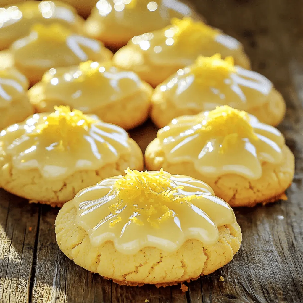 To make glazed lemon sugar cookies, gather the following ingredients: