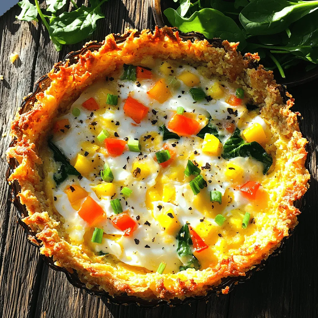 Here are the ingredients you need for the Spring Hash Brown Crust Quiche:
