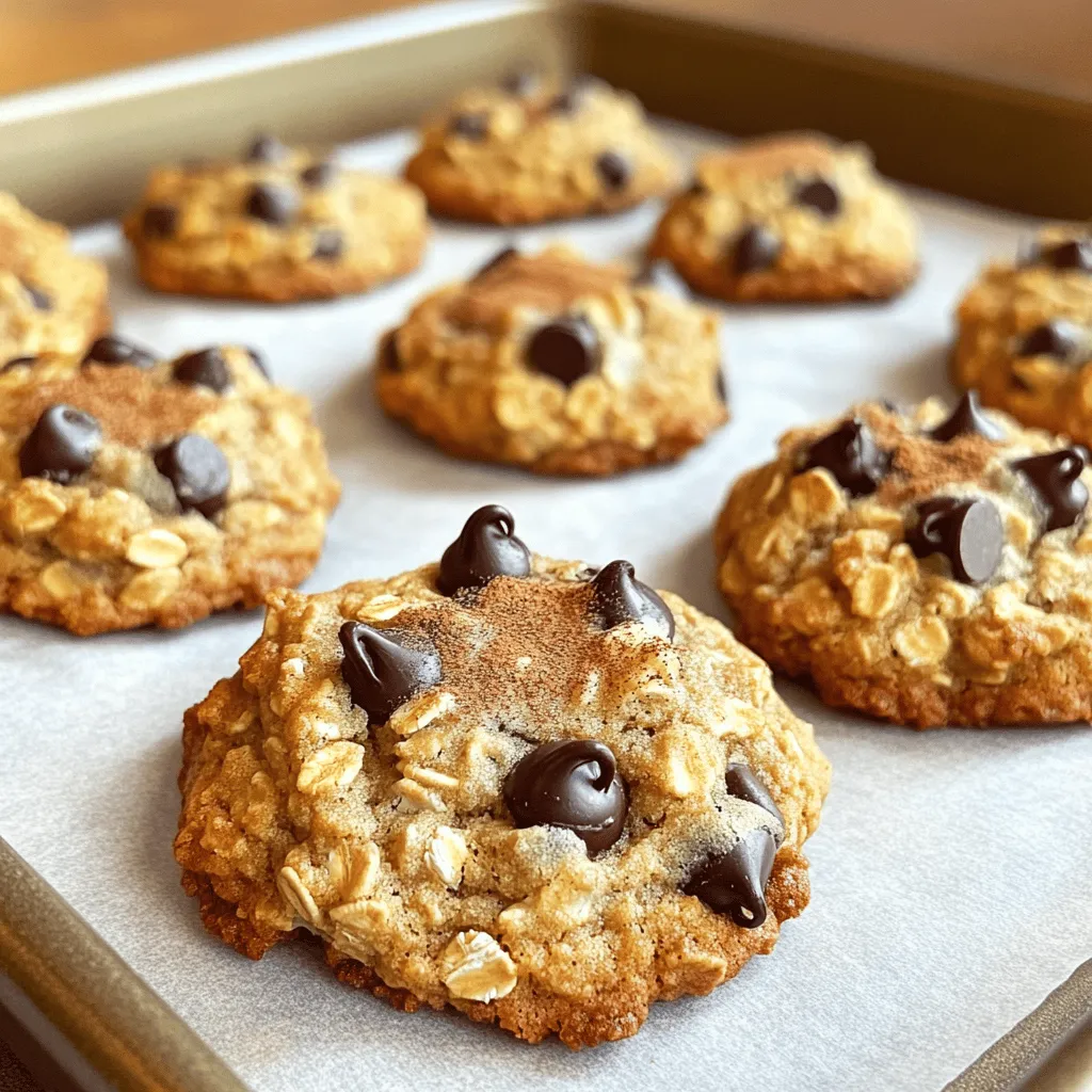 Here is what you need for these tasty banana oatmeal cookies: - 2 ripe bananas, thoroughly mashed - 1 cup rolled oats - 1/2 cup almond flour - 1/4 cup honey or pure maple syrup - 1/4 cup unsweetened peanut butter or almond butter - 1 teaspoon pure vanilla extract - 1/2 teaspoon baking powder - 1/2 teaspoon ground cinnamon - 1/4 cup dark chocolate chips (optional for added indulgence) - Pinch of sea salt Having these simple ingredients ready makes the cooking fun and easy. Ripe bananas give the cookies great taste and natural sweetness. The rolled oats add a nice chewy texture. Almond flour keeps the cookies moist and gluten-free. Honey or maple syrup brings a sweet touch, while nut butter adds creaminess. Vanilla and cinnamon give flavor depth, and chocolate chips are a sweet bonus. This combination makes for a delightful treat. Check out the Full Recipe for all the steps to create these amazing cookies. - Preheat your oven to 350°F (175°C). - Line a baking sheet with parchment paper. - Combine mashed bananas with almond butter. - Add honey (or maple syrup), vanilla extract, and a pinch of sea salt. - Mix rolled oats, almond flour, baking powder, and ground cinnamon in a separate bowl. - Gradually add dry ingredients into the wet mixture. - Fold in the optional dark chocolate chips. - Drop dough mounds onto the baking sheet. - Flatten the dough with the back of a spoon. - Bake for 12-15 minutes. - Let cookies cool on the baking sheet for 5 minutes. - Transfer to a wire rack to cool completely. Feel free to check out the Full Recipe for more details. Enjoy making these tasty Banana Oatmeal Cookies! - Use ripe bananas for better flavor. The sweeter, the better! - Don’t overmix the dough. This keeps your cookies soft and chewy. - Ensure consistent cookie size for even baking. Use a cookie scoop if you have one. - Keep an eye on baking time to avoid overbaking. Cookies should be golden but soft. - Explore using different nut butters. Almond butter gives a unique taste. - Consider adding nuts or raisins for variation. These add texture and extra flavor. For the full recipe, check out the Banana Oatmeal Bliss Cookies section. Enjoy experimenting with these tips! {{image_4}} You can make these cookies gluten-free. Just substitute the almond flour with a gluten-free flour blend. This keeps the texture light while ensuring no gluten sneaks in. If you want a vegan treat, use maple syrup instead of honey. This swap adds a nice flavor and keeps the cookies plant-based. To enhance flavor, add vanilla or almond extract. Just a teaspoon will make a big difference. You can also try spices like nutmeg or ginger for a warm twist. These additions make your cookies unique and fun! For the full recipe, check out [Full Recipe]. To keep your banana oatmeal cookies fresh, place them in an airtight container. This will help lock in moisture and flavor. You can store them at room temperature for up to 3 days. If you want to enjoy them longer, freezing is a great option. To freeze your cookies, start by arranging them in a single layer on a baking sheet. This helps prevent them from sticking together. After a few hours, transfer the cookies to a freezer bag. Enjoy them within 2 months for the best taste and texture. You can take them out anytime for a tasty snack! - Yes, but the texture may differ slightly. Quick oats may make your cookies softer. - Look for golden brown edges and a set center. They should not be too soft. - Yes, but it will change the flavor and texture. Almond flour adds a nice nutty taste. - No, they are optional and can be omitted based on preference. You could use nuts instead. - Yes, just ensure you have enough baking sheets for even spacing. This helps cookies bake evenly. For the complete recipe, check out the [Full Recipe]. Enjoy baking! In this blog post, we covered a simple recipe for tasty banana oatmeal cookies. You learned about key ingredients, step-by-step baking methods, and ways to customize the cookies. Perfect ripe bananas add flavor, while oats provide a healthy base. Think about using different nut butters or spices for delicious twists. Store your cookies properly to enjoy them longer. With these tips, you can bake a batch yourself and share them with friends. Enjoy making and tasting these easy cookies!