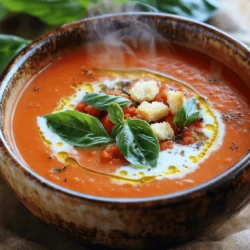 Creamy Tomato Basil Soup Simple and Delicious Recipe