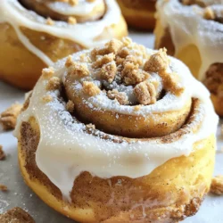 - 2 cups all-purpose flour - 2 tablespoons granulated sugar - 1 teaspoon instant yeast - 1/2 teaspoon salt - 3/4 cup warm milk (approximately 110°F or 43°C) - 3 tablespoons unsalted butter, melted - 1/2 cup Biscoff cookie butter - 2 tablespoons brown sugar - 1 teaspoon ground cinnamon - 1/2 cup powdered sugar (for frosting) - 2 tablespoons milk (for frosting) - 1/4 teaspoon vanilla extract (for frosting) You can use alternative flours like whole wheat or gluten-free blends. For dairy-free options, try coconut oil instead of butter and almond or oat milk instead of regular milk. You can swap granulated sugar with coconut sugar or a sugar substitute to reduce calories. Using fresh yeast is key for the best rise in your rolls. Choose whole milk or buttermilk for a rich flavor. The quality of Biscoff cookie butter matters too. Look for the smooth, creamy kind that has a strong flavor. This will ensure your rolls are sweet and delightful. To start, I activate the yeast. In a large bowl, I mix warm milk, granulated sugar, and instant yeast. I let this sit for about five minutes. It should look frothy when ready. Next, I mix the dry ingredients. I whisk together all-purpose flour and salt in a separate bowl. Once mixed, I slowly add this to the yeast mixture. Finally, I pour in melted butter. I stir until a dough starts to form. Now comes the kneading. I turn the dough out onto a floured surface. I knead it for five to seven minutes until smooth and elastic. If the dough sticks, I sprinkle a little more flour. Once kneaded, I shape the dough into a ball. I place it in a greased bowl and cover it with a kitchen towel. I let it rise in a warm spot for about one hour. The dough should double in size. After the first rise, I gently punch down the dough. I transfer it to a floured surface and roll it into a rectangle, about 1/4 inch thick. Next, I spread the Biscoff filling evenly on top, leaving a small border. Then, I tightly roll the dough from one edge to the other. I pinch the seam to seal it well. I slice the log into twelve even pieces. For the second rise, I place the rolls in a greased baking dish. I keep them close together and cover them. I let them rise for another 30 to 45 minutes until puffed. Meanwhile, I preheat the oven to 350°F (175°C). Once risen, I bake the rolls for 20 to 25 minutes. They should be golden brown and fluffy. For the full recipe, check out the details above! Getting the dough right is key. You want a soft, smooth feel. Mix warm milk, sugar, and yeast first. After it foams, add flour, salt, and butter. Knead the dough for about 5 to 7 minutes. It should be elastic and not stick to your hands. - If it’s too sticky, add a little flour. - If it’s too dry, add a touch of warm water. Keep adjusting until you find the right balance. To bake your rolls evenly, set your oven to 350°F (175°C). Use an oven thermometer for accuracy. This step helps avoid undercooked centers. - Check for doneness by inserting a toothpick into the center. It should come out clean. - Look for a golden brown color on top. These signs mean your rolls are ready to enjoy. Making the frosting is simple. Mix powdered sugar, milk, and vanilla extract in a bowl. Whisk it until smooth. - If you want to add flavors, try a pinch of cinnamon or a splash of almond extract. - Drizzle the frosting over the warm rolls. This way, it melts into every roll, creating a gooey delight. For a thicker glaze, use less milk, and for a thinner glaze, add more milk. For the complete experience, check out the Full Recipe. {{image_4}} You can make Biscoff cookie butter cinnamon rolls more exciting. Try adding spices like nutmeg or cardamom for warmth. They give a nice twist to the flavor. You can also mix in chopped nuts or chocolate chips. These additions add texture and richness to each bite. Experiment and see what you enjoy the most! If you have dietary needs, you can still enjoy these rolls. For a gluten-free version, use gluten-free flour blends. Many brands work well in baking. If you want a vegan option, replace the milk with almond or oat milk. You can swap the butter with coconut oil or vegan butter. Use flax eggs or applesauce instead of regular eggs. These swaps keep the rolls soft and tasty. Make your rolls stand out with different presentations. After baking, drizzle them with a caramel or chocolate glaze instead of the usual frosting. This adds sweetness and richness. You can also top them with fresh fruits or citrus zest. Try adding sliced bananas or orange zest for a burst of flavor. The colorful toppings make the rolls look even more inviting! For the complete recipe, check the [Full Recipe]. To keep your Biscoff cookie butter cinnamon rolls fresh, store them in an airtight container. This prevents them from drying out. If you have leftovers, place the rolls in the fridge. They can last for up to five days this way. For best taste, enjoy them within the first two days. You can freeze both unbaked and baked rolls. For unbaked rolls, place them in a greased pan, cover tightly, and freeze. When ready to bake, let them thaw in the fridge overnight, then rise for about 30 minutes before baking. For baked rolls, allow them to cool completely. Wrap them well in plastic wrap and foil before freezing. Thaw overnight in the fridge before reheating. To reheat your cinnamon rolls, preheat the oven to 350°F (175°C). Place the rolls on a baking sheet and cover with foil. Heat for about 10-15 minutes. This keeps them warm and fluffy. You can also microwave individual rolls for about 20 seconds. Just be careful not to overheat them, or they will dry out. Enjoy your warm and gooey cinnamon rolls with a drizzle of frosting! To make Biscoff cookie butter cinnamon rolls, follow these steps: 1. Activate the Yeast: Mix warm milk, sugar, and yeast in a bowl. Let it sit for 5 minutes until foamy. 2. Mix Dry Ingredients: In another bowl, whisk flour and salt. Gradually add this to the yeast mix with melted butter. 3. Knead the Dough: Transfer the dough to a floured surface. Knead for 5-7 minutes until smooth. 4. First Rise: Shape the dough into a ball. Place it in a greased bowl. Cover and let it rise for about 1 hour until doubled. 5. Prepare the Filling: In a small bowl, mix Biscoff cookie butter, brown sugar, and cinnamon. 6. Roll Out the Dough: Punch down the dough and roll it out into a rectangle. 7. Spread the Filling: Evenly spread the Biscoff filling over the dough, leaving edges clear. 8. Form the Rolls: Roll the dough tightly from one long edge. Slice into 12 pieces. 9. Second Rise: Place rolls in a greased dish. Cover and let them rise for another 30-45 minutes. 10. Bake: Preheat the oven to 350°F. Bake rolls for 20-25 minutes until golden. 11. Make the Frosting: Whisk powdered sugar, milk, and vanilla. Drizzle over warm rolls. This process creates soft, sweet rolls that everyone loves. For the full recipe, see the earlier section. Yes, you can try many different fillings! Some common options include: - Nutella: A rich chocolate spread. - Fruit Preserves: Strawberry or raspberry adds a fruity twist. - Cream Cheese: Mix with sugar and vanilla for a tangy taste. - Maple Syrup: For a sweet, sticky roll. Feel free to mix and match these fillings to suit your taste. Get creative! If your dough isn’t rising, it could be due to several reasons: - Old Yeast: Check the expiration date on your yeast. If it's expired, it may not activate. - Incorrect Temperature: Warm milk should be about 110°F. If it's too hot, it can kill the yeast. - Too Much Salt: Salt can inhibit yeast growth. Make sure you measure it accurately. To troubleshoot, ensure your yeast is fresh and that you follow the instructions. If the dough is still not rising, you can try moving it to a warmer spot. Baked cinnamon rolls typically last: - Room Temperature: About 2-3 days in an airtight container. - Refrigerator: Up to a week if stored properly. - Freezer: They can be frozen for up to 3 months. Look for signs of spoilage, like a dry texture or off smell. Always check before eating! In this blog post, we covered how to make Biscoff cookie butter cinnamon rolls. We explored the key ingredients, suggested substitutes, and shared tips for quality. The step-by-step instructions guided you through preparing the dough, kneading, and baking. We also highlighted variations and storage tips to keep your rolls fresh. In my view, baking is both an art and science. With these tips, you can create delicious rolls that impress. Enjoy your baking journey, and remember, practice makes perfect!