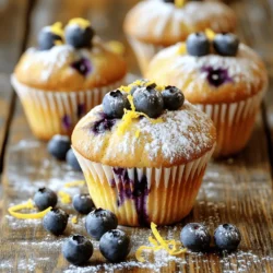 For the best lemon blueberry muffins, start with fresh, quality ingredients. Here’s what you need: - 2 cups all-purpose flour - 1 tablespoon baking powder - 1/2 teaspoon baking soda - 1/2 teaspoon salt - 1/4 cup unsalted butter, softened - 1 cup granulated sugar - 2 large eggs - 1 teaspoon vanilla extract - 1/2 cup buttermilk - Zest of 1 large lemon - 1 1/2 cups fresh blueberries - 1 tablespoon freshly squeezed lemon juice Each ingredient plays a key role. The flour gives structure, while baking powder and soda help the muffins rise. Butter adds a rich flavor, and sugar balances the tartness of the lemon. Eggs bind the mix and add moisture. Buttermilk keeps the muffins tender and fluffy. Using fresh blueberries is vital for bright flavor and juicy bites. Lemon zest and juice enhance the muffins with a zesty kick. This combination creates a delicious balance of sweet and tart. You can find the full recipe linked above for detailed instructions. Enjoy baking these delightful treats! Preheat Oven and Prepare Muffin Tin First, preheat your oven to 375°F (190°C). This step is key for baking. Next, get your muffin tin ready. You can line it with paper liners or grease each cup with butter or cooking spray. Combine Dry Ingredients Grab a medium mixing bowl. In it, mix together 2 cups of all-purpose flour, 1 tablespoon of baking powder, 1/2 teaspoon of baking soda, and 1/2 teaspoon of salt. Whisk them well until they are fully blended. This mix helps your muffins rise and taste great. Cream Butter and Sugar In a large mixing bowl, use an electric mixer on medium speed. Add 1/4 cup of softened butter and 1 cup of granulated sugar. Beat this mixture for about 3 to 5 minutes. You want it to be light and fluffy. This step adds air to your muffins. Add Eggs and Wet Ingredients Next, add 2 large eggs to the mixture. Do this one at a time. Make sure each egg blends in well before adding the next. Stir in 1 teaspoon of vanilla extract and the zest of 1 large lemon. This will boost the flavor. Mix Dry and Wet Ingredients Together Now, take the dry ingredients you mixed earlier. Gradually add them to the wet mix. Stir gently until just combined. Be careful not to overmix. Overmixing can make your muffins tough. Fold in Blueberries Take 1 1/2 cups of fresh blueberries and gently fold them into the batter. Use a spatula and make sure the berries are spread evenly. Avoid breaking them, as this keeps your muffins looking beautiful. Fill Muffin Cups and Bake Use a spoon or an ice cream scoop to fill each muffin cup. Fill them about two-thirds full. Then, place the muffin tin in your preheated oven. Bake for 18 to 22 minutes. To check if they are done, insert a toothpick into the center of a muffin. If it comes out clean, they are ready. Once baked, let the muffins cool in the tin for about 5 minutes. After that, transfer them to a wire rack to cool completely. For the full recipe, refer to the earlier section. To make your muffins fluffy, measure your flour correctly. Use a spoon to scoop flour into a measuring cup. This method prevents packing and gives you the right amount. Another tip is to mix the wet and dry ingredients separately before combining them. This keeps the batter light. Don’t overmix! Stir just until the flour disappears. Overmixing can lead to dense muffins. To keep your muffins fresh, store them in an airtight container. This helps them stay moist and soft. If you plan to eat them later, freeze them. Wrap each muffin in plastic wrap, then place them in a freezer bag. This keeps them fresh for about three months. When you're ready, let them thaw at room temperature or warm them in the oven. Serve your lemon blueberry muffins warm for the best taste. Add a light dusting of powdered sugar on top for a sweet touch. You can also drizzle a bit of honey or maple syrup for extra flavor. For a colorful touch, garnish with fresh blueberries or lemon zest. These muffins pair well with tea or coffee, making them a perfect treat for breakfast or snack time. Check out the Full Recipe for more tips! {{image_4}} You can make these muffins gluten-free by using a gluten-free flour blend. Look for blends that include xanthan gum. This helps the muffins rise and hold together. Simply replace the all-purpose flour with the gluten-free blend in the recipe. The taste and texture will still be delightful. For a vegan version, swap out the eggs and butter. Use flaxseed meal mixed with water as an egg substitute. Combine 1 tablespoon of flaxseed meal with 2.5 tablespoons of water for one egg. Instead of butter, use coconut oil or a vegan butter alternative. This keeps your muffins moist and tasty. You can play with flavors in these muffins. Almond extract adds a nice touch. Just use half a teaspoon alongside the vanilla. If you like poppy seeds, add a tablespoon for a lemon poppy seed twist. These little changes can create fun and unique versions of your lemon blueberry muffins. For the full recipe, check out the Zesty Lemon Blueberry Bliss Muffins. To keep your lemon blueberry muffins fresh, place them in an airtight container. You can also wrap each muffin in plastic wrap. Store them at room temperature for up to three days. If you want them to last longer, consider refrigerating them for about a week. However, this may change their texture slightly. Freezing muffins is a great way to enjoy them later. First, let the muffins cool completely. Then, wrap each muffin tightly in plastic wrap. Place the wrapped muffins in a freezer-safe bag or container. They can last up to three months in the freezer. When you're ready, just pull one out and let it thaw at room temperature. Reheating muffins can bring back their warm, fresh taste. You can use the oven or microwave. To use the oven, preheat it to 350°F (175°C). Place the muffins on a baking sheet and heat for about 10 minutes. If you’re using the microwave, heat each muffin for about 20-30 seconds. Enjoy them warm for the best flavor! Check the full recipe for more tips. The best blueberries for muffins are fresh, plump, and ripe. Look for blueberries that are dark blue and firm. They should not be mushy or have green spots. Fresh blueberries give your muffins a juicy burst. If fresh ones are not available, you can choose frozen ones. Just make sure to thaw and drain them before adding to your batter. To boost the lemon flavor in your muffins, use more lemon zest. Adding the zest of two lemons instead of one will enhance the taste. You can also increase the lemon juice to two tablespoons for a tangy kick. Another option is to add a bit of lemon extract. This will deepen the flavor and make every bite bright and refreshing. Yes, you can replace buttermilk with regular milk. For a similar effect, mix regular milk with a little lemon juice. Use 1/2 tablespoon of lemon juice in 1/2 cup of milk. Let it sit for a few minutes before adding it to the batter. This will create a tangy taste that mimics buttermilk well. Lemon blueberry muffins can last about 2 to 3 days at room temperature. Store them in an airtight container to keep them fresh. If you want to keep them longer, consider freezing them. They can last up to 3 months in the freezer. Just make sure to wrap them tightly to prevent freezer burn. Yes, you can use frozen blueberries in this recipe. They are a great alternative to fresh ones. Just remember to thaw them and drain any extra liquid before adding them to the batter. This will help keep your muffins from becoming soggy. Using frozen blueberries can save time and still give you tasty muffins. For more detailed instructions, check the Full Recipe for Zesty Lemon Blueberry Bliss Muffins. In this blog post, we've explored a simple recipe for lemon blueberry muffins. You learned about the key ingredients and steps needed to bake these tasty treats. We shared tips for fluffy muffins, storage, and even variations for special diets. Baking can be fun and easy with the right steps. Don’t hesitate to try different flavors or make your muffins last longer with proper storage. Enjoy baking and sharing your delicious creations!