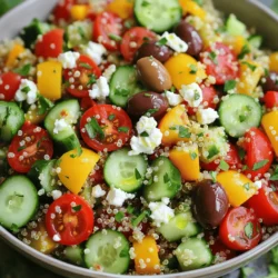 Mediterranean Quinoa Salad Flavorful and Healthy Dish