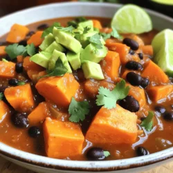 Savory Sweet Potato Black Bean Chili Recipe Delight