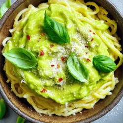 Creamy Avocado Pasta Flavorful and Simple Delight
