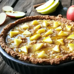 - 2 cups rolled oats - 2 ripe apples (Granny Smith recommended) - 1/2 cup brown sugar or coconut sugar - 1 teaspoon ground cinnamon - 1/2 cup chopped walnuts or pecans - Substitute options for milk and oil When choosing apples, look for firm and fresh ones. Granny Smith apples add a nice tartness that balances the sweetness from the sugar. They hold their shape well during baking, so they won’t turn mushy. If you prefer a nut-free option, you can skip the walnuts or pecans. For a creamier texture, almond milk is a great choice. It’s lower in calories and adds a nice flavor. Plus, almond milk is dairy-free, making it a good option for those who can’t have dairy. For the best results, use ingredients that are fresh and high-quality. This will enhance the taste of your Apple Cinnamon Oatmeal Bake. Remember, these tips help create a dish that is both delicious and healthy. Check out the Full Recipe for more details! 1. Preheat the oven and prepare the baking dish: Start by preheating your oven to 350°F (175°C). This ensures even baking. Grease your 9x9 inch baking dish with cooking spray. You can also line it with parchment paper. This step makes it easy to remove the bake later. 2. Combine dry ingredients in a large mixing bowl: In a large mixing bowl, mix 2 cups of rolled oats, 1/2 cup of brown sugar, 1 teaspoon of ground cinnamon, 1/2 teaspoon of ground nutmeg, and 1/4 teaspoon of salt. Stir these dry ingredients well to combine them evenly. - How to incorporate diced apples into the mixture: Take 2 ripe apples, peel and dice them. Add these diced apples into the bowl with the dry mixture. Stir gently to coat the apples with the dry ingredients. This helps the apples distribute their flavor throughout the bake. - Preparing the wet ingredients: In a separate bowl, whisk together 2 cups of almond milk, 1/4 cup of melted coconut oil, 2 large eggs, and 1 teaspoon of vanilla extract. Whisk until everything is smooth and well mixed. - Combining wet and dry mixtures: Slowly pour the wet mixture into the dry ingredients. Stir gently until the mixture is fully combined. Make sure no dry oats are left. If you want extra crunch, fold in 1/2 cup of chopped walnuts or pecans at this stage. - Baking time and temperature recommendations: Transfer the mixture into your prepared baking dish. Spread it evenly with a spatula. Bake in your preheated oven for 30-35 minutes. Look for a golden-brown top and check with a toothpick. If it comes out clean, your bake is ready. Enjoy this wholesome treat warm, drizzled with honey or maple syrup for added sweetness. For a special touch, garnish with thin apple slices or a dollop of Greek yogurt. To achieve the perfect texture in your Apple Cinnamon Oatmeal Bake, use rolled oats. These oats keep their shape and create a chewy base. Make sure to mix your wet and dry ingredients gently. This helps avoid overmixing, which can make the bake tough. When it’s time to cool, let it sit for about 10 minutes. This short wait helps the squares set and makes for easier slicing. Serve warm for the best flavor. Adding spices can take your oatmeal bake to new heights. Consider mixing in a pinch of nutmeg or a dash of vanilla extract for extra warmth. If you want to switch things up, try alternative sweeteners like maple syrup or honey. These options add unique flavors while keeping it healthy. One common mistake is overmixing the batter. This can lead to a dense bake that lacks fluffiness. Mix just until the ingredients blend. Another mistake is choosing the wrong baking dish. A glass or ceramic dish works best. Metal pans can cook unevenly, which affects the final product. Stick to a 9x9 inch dish for even baking. {{image_4}} You can easily adjust this recipe to fit your needs. If you want a gluten-free version, use certified gluten-free oats. They taste just as good and will keep the dish healthy. For those avoiding dairy, almond milk is a great choice. You can also try oat, soy, or coconut milk. Each gives a unique flavor while keeping the bake moist. Feel free to mix up the fruits in your oatmeal bake. You can add berries like blueberries or raspberries for a burst of flavor. Bananas also work well and add natural sweetness. If you like more spice, try adding a bit of ginger or allspice. Adjust the cinnamon based on your taste. A little more can make it extra cozy during colder months! Toppings can elevate your oatmeal bake. Greek yogurt adds creaminess and protein. A sprinkle of nuts like almonds or pecans gives a nice crunch. Drizzle honey or maple syrup for sweetness. You can even serve it with fresh fruit on the side for added nutrition. This dish pairs well with coffee or a fresh juice for breakfast or a snack. Enjoy it warm or at room temperature! If you want to dive deeper into the recipe, check the Full Recipe. To keep your apple cinnamon oatmeal bake fresh, store it in an airtight container. This helps prevent it from drying out. Place it in the fridge right after it cools. Aim to keep it at 40°F or below for best results. You can reheat the oatmeal bake in the oven or microwave. For the oven, preheat to 350°F. Place the portions on a baking sheet and warm for about 10 minutes. This keeps the texture nice and soft. If you use the microwave, warm for 30 seconds to 1 minute. Check to ensure it heats evenly. Yes, you can freeze the oatmeal bake. First, let it cool completely. Then, cut it into squares and wrap each piece in plastic wrap. Place these in a freezer-safe bag. When you want to enjoy it later, take out a piece and thaw it in the fridge overnight. You can also reheat it straight from the freezer. Just add a few extra minutes to your warming time. How long can Apple Cinnamon Oatmeal Bake be stored? You can store your Apple Cinnamon Oatmeal Bake in the fridge for up to five days. Make sure to place it in an airtight container. If you want to keep it longer, you can freeze it for up to three months. Just thaw it overnight in the fridge before reheating. Can I make this recipe vegan? What substitutes to use? Yes, you can easily make this bake vegan. Use flax eggs instead of regular eggs. Mix one tablespoon of ground flaxseed with three tablespoons of water. Let it sit for a few minutes until it thickens. Also, swap almond milk for any plant-based milk. Use coconut oil or vegan butter instead of regular butter for added flavor. Can I use quick oats instead of rolled oats? You can use quick oats, but the texture will be different. Quick oats will make your bake softer and less chewy. Rolled oats give a heartier texture. If you prefer quick oats, reduce the baking time by a few minutes. How do I adjust the recipe for a larger number of servings? To adjust the recipe, simply multiply the ingredients by the number of servings you need. Use a larger baking dish to ensure even cooking. Keep an eye on the baking time. It might take a little longer for larger batches. What should I do if my oatmeal bake is too dry? If your oatmeal bake is too dry, try adding more liquid. You can mix in a splash of milk or water. This will help to moisten it. Another tip is to cover it with foil during baking to keep moisture in. How can I make the bake more nutritious? To boost nutrition, add seeds like chia or flaxseeds. You can also mix in more fruits like berries or bananas. These changes add fiber and vitamins. Using less sugar or a natural sweetener like honey can also enhance the health benefits. In this post, we explored how to make a tasty apple cinnamon oatmeal bake. We covered required and optional ingredients, detailed preparation steps, and baking tips. I shared ways to customize the recipe and store leftovers for later enjoyment. Baking doesn’t have to be hard. With the right ingredients and steps, you can create a dish everyone will love. Enjoy your baking journey!