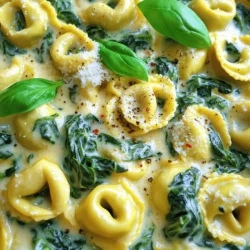 Creamy Spinach Tortellini Easy Weeknight Meal