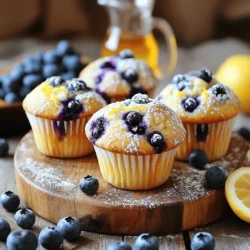 To make Lemon Ricotta Blueberry Muffins, you need a few key items. Here’s what you should gather: - 1 cup ricotta cheese - 1/2 cup unsalted butter, softened - 3/4 cup granulated sugar - 2 large eggs, at room temperature - Zest of 1 medium lemon - 2 tablespoons freshly squeezed lemon juice - 1 teaspoon pure vanilla extract - 1 1/2 cups all-purpose flour - 2 teaspoons baking powder - 1/2 teaspoon baking soda - 1/4 teaspoon salt - 1 cup fresh blueberries (or frozen if fresh are not available) - Optional: Powdered sugar for dusting Using fresh blueberries is best for flavor. They burst in your mouth and add a lovely color. If you can't get fresh ones, frozen blueberries work well, too. Just keep in mind that frozen berries may release some juice. This can make your muffins a bit more moist. I also suggest keeping powdered sugar on hand. A light dusting adds a sweet touch and looks great on the muffins. It’s perfect for serving at brunch or a special gathering. For the complete cooking steps, check out the Full Recipe. 1. Start by preheating your oven to 375°F (190°C). 2. Prepare a muffin tin by placing paper liners or greasing it with non-stick spray. This helps your muffins come out easily. 3. In a large bowl, cream together softened butter and granulated sugar. Use an electric mixer for about 3-4 minutes. The mix should look light and fluffy. 4. Next, add ricotta cheese, eggs, lemon zest, lemon juice, and vanilla extract to the bowl. Mix until everything is fully combined. Scrape down the bowl's sides to catch any bits. 5. In another bowl, whisk together flour, baking powder, baking soda, and salt. 6. Gradually fold the dry mixture into the wet ingredients. Stir gently just until combined. Overmixing can make the muffins dense. 1. Gently fold in the blueberries. This keeps them intact, making your muffins look great. 2. Use a spoon or ice cream scoop to fill each muffin cup about two-thirds full. 3. Place the muffin tin in the oven and bake for 18-22 minutes. 4. To check if your muffins are done, insert a toothpick into the center of a muffin. If it comes out clean or with a few moist crumbs, they are ready. 1. Once baked, remove the muffins from the oven. Cool them in the tin for about 5 minutes. 2. After that, transfer the muffins to a wire rack to cool completely. 3. For a lovely presentation, dust the cooled muffins with powdered sugar. Arrange them on a beautiful platter. You can even add fresh berries and a little jug of honey for a nice touch. For complete guidance on making these delightful treats, refer to the Full Recipe. To get the best texture in your Lemon Ricotta Blueberry Muffins, follow these tips: - Use room temperature ingredients. This helps the batter mix smoothly. Cold eggs and butter can cause clumping. - Don’t overmix the batter. Stir just until combined. Overmixing can lead to tough muffins. - Add blueberries gently. Fold them in carefully to keep their shape and flavor. If you have dietary restrictions, try these substitutions: - Gluten-free flour: Use a 1:1 gluten-free baking blend. This will work well. - Dairy-free option: Substitute ricotta with a dairy-free yogurt. Almond or coconut yogurt works best. To keep your muffins fresh, store them properly: - At room temperature: Place them in an airtight container. They stay fresh for up to 3 days. - In the fridge: For longer storage, keep them in the fridge for up to a week. If you want to freeze your muffins: - Wrap each muffin tightly. Use plastic wrap or foil to avoid freezer burn. - Use freezer bags. Place wrapped muffins in a freezer bag for extra protection. They last up to three months. For a quick snack later, just thaw them at room temperature or pop them in the microwave for a few seconds. Enjoy these delightful muffins anytime! For the complete guidance on making Lemon Ricotta Blueberry Muffins, check the Full Recipe. {{image_4}} You can easily change up the flavor of your Lemon Ricotta Blueberry Muffins. Here are some fun ideas: - Nuts: Add chopped walnuts or almonds for a crunchy texture. - Spices: A sprinkle of cinnamon or nutmeg can enhance the flavor. - Other Fruits: Swap blueberries for raspberries or chopped strawberries. Each will give a unique twist. These simple changes keep your muffins fresh and exciting. You can make these muffins fit different diets. Here are some options: - Vegan Version: Use plant-based ricotta and replace eggs with flaxseed meal or applesauce. - Dairy-Free: Substitute ricotta with a non-dairy yogurt or cashew cream. - Low-Sugar Alternatives: Try using honey or maple syrup instead of granulated sugar. You can also use a sugar substitute like stevia. These swaps let everyone enjoy the muffins without worry. For the complete guidance on making these delightful treats, check the Full Recipe. To keep your Lemon Ricotta Blueberry Muffins fresh, use an airtight container. This helps lock in moisture. You can also use freezer bags for longer storage. Just make sure to squeeze out the air. - Room Temperature: Store muffins at room temperature for up to 2 days. - Refrigerated: If you refrigerate them, they will last about a week. When it's time to enjoy your muffins again, reheating is key. The best way is to use an oven. Preheat your oven to 350°F (175°C). Place muffins on a baking sheet for about 5 to 10 minutes. This keeps them soft and warm. You can also use a microwave. Heat muffins for 15 to 20 seconds. This is great if you want a quick snack. Serve them warm for the best taste! For an extra treat, add a light dusting of powdered sugar on top. For the complete guidance on making these muffins, check out the Full Recipe. What makes these muffins light and fluffy? These muffins use ricotta cheese, which adds moisture. The key is to cream the butter and sugar well. This process incorporates air, making them light and fluffy. Can I use different fruits besides blueberries? Yes! You can swap blueberries for raspberries, blackberries, or chopped strawberries. Use what you love most. Just keep the same amount, so the texture stays right. How do I tell if the muffins are done without a toothpick? Look for a golden-brown top. Gently press the center; it should spring back. If it sinks, they need more time. The sides will also pull away from the pan slightly. Can this recipe be doubled or halved? Absolutely! Doubling works great for gatherings. Halving is perfect for a smaller batch. Just keep the same method for mixing and baking. Solutions for common baking problems such as dense muffins or burnt tops If muffins are dense, try not to overmix. Overmixing can make them tough. If the tops burn, lower the oven temperature. This helps them bake more evenly without burning. Tips for adjusting baking times based on oven variations Every oven heats differently. Check muffins a few minutes early if your oven runs hot. If they need more time, add in small increments. This ensures you get perfectly baked muffins every time. For the complete guidance on making these delicious treats, please refer to the Full Recipe. Lemon Ricotta Blueberry Muffins are delightful and easy to make. The key ingredients bring flavor and texture to these muffins. Here’s what you need: - 1 cup ricotta cheese - 1/2 cup unsalted butter, softened - 3/4 cup granulated sugar - 2 large eggs, at room temperature - Zest of 1 medium lemon - 2 tablespoons freshly squeezed lemon juice - 1 teaspoon pure vanilla extract - 1 1/2 cups all-purpose flour - 2 teaspoons baking powder - 1/2 teaspoon baking soda - 1/4 teaspoon salt - 1 cup fresh blueberries (or frozen) - Optional: Powdered sugar for dusting Each ingredient plays a part in making these muffins soft and moist. Ricotta cheese adds creaminess, while lemon zest and juice give a fresh zing. When choosing blueberries, fresh is best. However, frozen blueberries work well too and can be just as tasty. For complete guidance on making Lemon Ricotta Blueberry Muffins, check the Full Recipe. You now have all the tools to make amazing Lemon Ricotta Blueberry Muffins. We covered the key ingredients, such as fresh blueberries and optional powdered sugar. I shared step-by-step instructions, tips for perfect texture, and ways to store leftovers. You can even explore fun variations to make the recipe your own. For full guidance, check the complete recipe. Now, get baking and enjoy your delicious muffins!