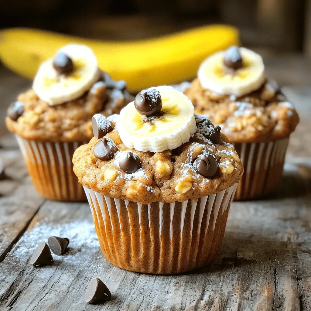To make these tasty peanut butter oatmeal muffins, you will need: - 1 cup rolled oats - 1 cup whole wheat flour - 1/2 cup natural peanut butter (creamy or crunchy) - 1/2 cup honey or maple syrup (your choice) - 1 large ripe banana, mashed - 1 cup almond milk (or milk you prefer) - 2 teaspoons baking powder - 1/2 teaspoon baking soda - 1/4 teaspoon salt - 1/2 teaspoon ground cinnamon - 1/2 cup chocolate chips (optional) - 1/4 cup chopped nuts (like walnuts or pecans; optional) I find some brands work best for these muffins. For peanut butter, look for brands like Justin's or Smucker's. They offer smooth and tasty options. For oats, Quaker is a solid choice. When it comes to whole wheat flour, King Arthur Flour never disappoints. For sweeteners, try local honey or pure maple syrup—great flavors! Almond milk brands like Silk or Califia Farms offer good quality. If you need to make swaps, here are some ideas: - Nut Butter: You can use almond butter or sunflower seed butter for nut-free muffins. - Sweetener: Maple syrup can replace honey easily. - Milk: Any milk type, like soy or oat milk, will do well. - Flour: You can use all-purpose flour instead of whole wheat, but it may change the texture a bit. - Banana: Applesauce makes a great substitute for banana if you prefer it. These ingredients make your muffins healthy and delicious, perfect for breakfast or a snack! You can find the full recipe here. First, preheat your oven to 350°F (175°C). This sets the stage for perfect muffins. Next, prepare your muffin tin. You can use paper liners or grease the cups lightly. This helps the muffins come out easily. In a large bowl, mix the dry ingredients. Combine 1 cup of rolled oats, 1 cup of whole wheat flour, 2 teaspoons of baking powder, 1/2 teaspoon of baking soda, 1/4 teaspoon of salt, and 1/2 teaspoon of ground cinnamon. Stir well to break up any clumps. In another bowl, mash 1 ripe banana until smooth. Then, add 1 cup of almond milk, 1/2 cup of peanut butter, and 1/2 cup of honey or maple syrup. Blend these until smooth and creamy. Ensure the peanut butter mixes well with the other ingredients. Gently combine the wet and dry mixtures. Stir with a spatula until just combined. If you want, add 1/2 cup of chocolate chips or 1/4 cup of chopped nuts for extra flavor. Now, fill each muffin cup about three-quarters full with the batter. This allows space for rising while baking. Place the tin in the preheated oven. Bake for 18 to 22 minutes. To check if the muffins are done, insert a toothpick into the center of one muffin. If it comes out clean, they are ready. Remove the muffins from the oven and let them cool in the tin for about 5 minutes. After that, transfer them to a wire rack to cool completely. You can find the full recipe for these delicious Peanut Butter Oatmeal Muffins in the earlier sections. Enjoy the warm, tasty treat! To keep your muffins moist, use ripe bananas. They add natural sweetness and moisture. Consider swapping some flour for applesauce. This change enhances the texture and keeps muffins soft. Baking time matters too. Overbaking makes them dry. Start checking at 18 minutes. If using chocolate chips, they can help with moisture, too. Mixing is key for fluffy muffins. When combining wet and dry ingredients, stir gently. Overmixing can lead to tough muffins. You want just enough mixing to blend the ingredients. If you see dry bits, it's okay. They will bake well. Adding chocolate chips or nuts last helps keep their shape. If your muffins are too dense, they might need more liquid. You can add a splash of milk to fix this. If they stick to the pan, make sure to grease it well. Using muffin liners can help, too. For uneven rising, check your baking powder's freshness. Old baking powder can lead to flat muffins. You can test it by adding a bit to warm water; it should fizz. These tips help you create perfect Peanut Butter Oatmeal Muffins every time! For the full recipe, check the detailed instructions above. {{image_4}} You can easily make these muffins nut-free. Instead of peanut butter, use sunflower seed butter. It gives a similar taste and keeps the muffins moist. This swap is perfect for kids with nut allergies. Just ensure you check the labels for cross-contamination. To make these muffins vegan, replace honey with maple syrup. Use any plant-based milk, like soy or oat milk. You can also add a flax egg. Mix 1 tablespoon of ground flaxseed with 2.5 tablespoons of water. Let it sit for a few minutes until it thickens. This will help bind the muffin ingredients together. You can play with flavors to make these muffins unique. Try adding spices like nutmeg or ginger for warmth. Dried fruits like cranberries or raisins can add sweetness. You can also mix in seeds, like chia or pumpkin seeds, for added nutrition. For a fun twist, consider folding in a half cup of shredded coconut or even some cocoa powder for a chocolatey version. Check the full recipe for more ideas! To keep your peanut butter oatmeal muffins fresh, place them in an airtight container. This will help maintain their moisture and texture. You can store them at room temperature for up to three days. If you want to keep them longer, refrigeration is an option, but note that it may change the texture slightly. Freezing is a great way to save your muffins for later. Allow the muffins to cool completely first. Then, wrap each muffin tightly in plastic wrap or aluminum foil. Place them in a freezer-safe bag or container. They will stay fresh for up to three months in the freezer. When you're ready to enjoy, just thaw them in the fridge overnight or at room temperature for a few hours. To reheat your muffins, there are a couple of easy methods. You can use a microwave for about 15-20 seconds per muffin. This warms them quickly and keeps them soft. Alternatively, you can reheat them in the oven at 350°F (175°C) for about 10 minutes. This method gives a nice crisp outside while warming the inside. Enjoy your muffins warm for the best taste! To make your Peanut Butter Oatmeal Muffins healthier, consider these tips: - Use less sweetener. You can reduce honey or maple syrup to 1/3 cup. - Substitute half the flour with almond flour for added nutrition. - Add in extra fruits like blueberries or apples for natural sweetness. - Incorporate seeds like chia or flaxseeds for added fiber and omega-3s. These small changes keep the muffins tasty while boosting their health benefits. Yes, you can use other nut butters! Almond butter, cashew butter, or sunflower seed butter work well. Each type will give a different flavor, so pick what you like best. If you are nut-free, sunflower seed butter is a great choice. Just ensure it’s unsweetened for a healthy option. If your muffins turn out too dense, here’s what to do: - Check your measurements. Too much flour can make them heavy. - Mix the batter gently. Overmixing can cause dense muffins. - Add a bit more liquid, like almond milk, to lighten the mix. - Make sure your baking powder is fresh. Old baking powder won’t rise well. These tips can help you achieve a lighter, fluffier muffin. For the full recipe, refer to the complete section above. In this guide, we explored key ingredients for muffins, sharing brand recommendations and substitutions. I provided step-by-step baking instructions, tips for moisture and texture, and common troubleshooting methods. We discussed various muffin variations, focusing on nut-free and vegan options. Lastly, I outlined the best storage methods and answered frequent questions to enhance your baking skills. With these tools, you can confidently bake delicious muffins tailored to your taste. Enjoy your baking journey!