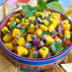 To make Mango Habanero Salsa, gather these fresh ingredients: - 1 ripe mango, peeled and diced into small cubes - 1-2 habanero peppers, seeds removed and finely chopped - 1/2 medium red onion, finely diced - 1/2 bell pepper, diced (red or yellow) - 2 tablespoons freshly squeezed lime juice - 1/4 cup fresh cilantro, finely chopped - Salt, to taste - Optional: 1/2 teaspoon honey Each ingredient plays a key role in creating a balanced flavor. The sweetness of the mango contrasts with the heat of the habanero. The onion adds depth while the lime juice gives a zesty kick. The star of this salsa is the mango. A ripe mango is sweet and juicy. It brings a refreshing taste that lightens the heat from the habanero. When selecting mangoes, look for ones that are slightly soft to the touch. They should have a fruity aroma. Habanero peppers provide the heat. Their spicy flavor can be intense. Start with one pepper if you prefer less heat. Always remove the seeds, as they carry most of the spice. Wearing gloves can help avoid skin irritation while handling them. You can enhance your salsa with a few optional ingredients. A touch of honey adds sweetness. This balances the heat from the peppers. If you want more texture, consider adding diced avocado. For a tangy twist, a splash of apple cider vinegar works well. You can also add chopped jalapeños for extra spice. Feel free to mix and match based on your taste! To start, you need a ripe mango. First, peel the mango carefully. Watch out for the large pit inside. After peeling, dice the mango into small cubes. Aim for uniform pieces for even mixing. Once diced, place the mango cubes in a mixing bowl. The mango adds sweetness to the salsa. Habanero peppers pack a punch! To handle them safely, wear gloves. This keeps the oils off your skin. Slice the habanero peppers lengthwise. Remove the seeds for less heat if you want. Finely chop the peppers and add them to the mango bowl. If you love spicy food, add more peppers for extra heat. Now it’s time to mix! Add the finely diced red onion and bell pepper to the bowl. Then, squeeze fresh lime juice over everything. This adds brightness and helps blend the flavors. Toss in the chopped cilantro and salt. If you like, you can add honey for a hint of sweetness. Gently stir the mixture. Be careful not to mash the mango. Let the salsa rest for 15-30 minutes. This resting time lets the flavors meld together beautifully. Enjoy the vibrant colors and fresh taste! To make your mango habanero salsa just right, adjust the heat to your taste. Start with one habanero for a mild kick. If you like it hotter, add more. Remove the seeds and ribs for less heat. Always taste as you go. This helps you find the balance you enjoy best. Mango habanero salsa shines with crispy tortilla chips. It also pairs well with grilled chicken or fish. Try it on tacos for a fresh twist. You can even mix it into a salad for extra flavor. Serve it in a bright bowl, and garnish with cilantro for a fun look. Store leftover salsa in an airtight container. It will keep in the fridge for up to three days. The flavors will get better as it sits. If it gets too watery, drain some liquid before serving again. Always give it a gentle stir to mix the flavors back together. {{image_4}} You can make your mango habanero salsa even more fun by adding other fruits. Try diced pineapple, kiwi, or papaya. These fruits add sweetness and texture. Each fruit brings a unique flavor that complements the mango. Mixing fruits gives a fresh twist to the salsa. You can also use berries for a pop of color. Just remember to keep the fruit pieces small for a nice blend. You can control the heat of your salsa by adjusting the habanero peppers. If you want a milder salsa, use just one pepper. You can also remove all the seeds to lessen the heat. For more spice, add extra chopped habanero. You could even mix in jalapeños for a different kick. Always taste the salsa as you go. This way, you can get the heat just right for your taste. This salsa is naturally vegan and gluten-free, making it a great choice for everyone. You can enjoy it with chips, on tacos, or as a topping for grilled meats. If you want to add protein, consider black beans or chickpeas. These additions enhance the flavor while keeping it healthy. Always check that any chips or tortillas you use are gluten-free if needed. This salsa is versatile and fits many diets. Mangoes are sweet and full of nutrients. They contain vitamins A and C, which help keep your skin healthy. Mangoes also have fiber, which aids digestion. Habanero peppers add a spicy kick. They contain capsaicin, which may boost metabolism and help reduce pain. Together, these ingredients make a tasty and healthy dip. Each serving of mango habanero salsa has about 50 calories. This number can change based on the amount of honey you add. The mango and veggies provide most of the calories. This salsa is low in calories, making it a great choice for snacks. - Vitamin C: Supports your immune system. - Vitamin A: Good for your eyesight. - Fiber: Helps your digestion. - Capsaicin: May help you burn fat. This salsa is not just tasty; it’s also packed with good-for-you nutrients. Enjoy it with your favorite chips or as a topping! To lower the heat, remove the seeds from the habanero peppers. Use fewer peppers or try a milder pepper, like a jalapeño. Adding more mango or bell pepper can also help. These ingredients will balance the heat and keep the flavor bright. Yes, you can make mango habanero salsa ahead. It tastes even better after resting. Just cover it and store it in the fridge for up to two days. The flavors will meld and create a zesty dip for your next gathering. This salsa goes well with many dishes. It’s great with tortilla chips for dipping. You can also use it as a topping for grilled chicken, fish, or tacos. The bright flavor adds a fun twist to any meal, making it a crowd-pleaser. In this blog post, we explored the vibrant world of Mango Habanero Salsa. We started with fresh ingredients, highlighting the star players: mango and habanero. Then, I shared step-by-step instructions for preparation and mixing, along with tips to balance heat. We looked at tasty variations, health benefits, and common questions. This salsa can elevate any meal. Get creative and adjust it to your taste. Enjoy the bursts of flavor while keeping it healthy!
