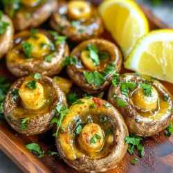 To make Air Fryer Garlic Butter Mushrooms, you will need: - 500g mushrooms (button or cremini), cleaned and halved - 4 tablespoons unsalted butter, melted - 4 cloves garlic, minced - 1 tablespoon fresh parsley, finely chopped - 1 teaspoon dried thyme - ½ teaspoon smoked paprika - Salt and fresh ground black pepper to taste These ingredients create a rich and tasty flavor. The mushrooms soak up the garlic butter, making each bite delicious. You can elevate your dish with these optional ingredients: - A squeeze of lemon juice - Red pepper flakes for heat - Fresh herbs like basil or thyme Adding a squeeze of lemon juice brightens the dish. Red pepper flakes give it a spicy kick. Fresh herbs add a nice touch too. Here are the tools you need for this recipe: - A mixing bowl - An air fryer - A spatula or spoon for mixing - A serving dish Having these tools ready makes cooking easy and fun. The air fryer ensures your mushrooms cook evenly and quickly. First, get a mixing bowl. Pour in 4 tablespoons of melted butter. Add 4 cloves of minced garlic. Next, toss in 1 tablespoon of finely chopped parsley. Then, add 1 teaspoon of dried thyme. Now, sprinkle in ½ teaspoon of smoked paprika. Finally, add salt and pepper to taste. Stir everything well. This will create a flavorful garlic butter marinade. Take 500 grams of cleaned and halved mushrooms. Add them to the bowl with the garlic butter. Gently toss the mushrooms in the marinade. Make sure each piece is coated well. Let them sit for a few minutes. This allows the mushrooms to soak up all the tasty flavors. Preheat your air fryer to 180°C (350°F) for about 5 minutes. This step is key for even cooking. Place the marinated mushrooms in the air fryer basket. Make sure they are in a single layer. Avoid overcrowding the basket for best results. If needed, cook in batches. Air fry the mushrooms for 10 to 12 minutes. Shake the basket halfway through. This helps them cook evenly. When done, the mushrooms should be golden and tender. Carefully take them out and drizzle any leftover garlic butter on top. Garnish with more parsley and serve with lemon wedges if you like. Enjoy your dish! To get the best flavor from your mushrooms, use fresh ingredients. Start with unsalted butter and real garlic. Mix these well with parsley, thyme, and smoked paprika. Let the mushrooms soak for a few minutes in the marinade. This helps them absorb all those tasty flavors. A longer soak makes each bite more delicious. When you cook mushrooms in an air fryer, less is more. Always place mushrooms in a single layer. If you pile them up, they won’t cook evenly. Instead, work in batches if needed. This way, every mushroom gets the right amount of heat. You will achieve a better texture and taste. To get that lovely golden color, preheat your air fryer first. Set it to 180°C (350°F) for about five minutes. When cooking, shake the basket halfway through. This helps the mushrooms brown evenly. Keep an eye on them, as cooking times can vary. Aim for 10-12 minutes for the best results. {{image_4}} You can use many types of mushrooms for this dish. Button and cremini mushrooms are great choices. They have a mild flavor and cook well in the air fryer. Other tasty options include shiitake, portobello, and oyster mushrooms. Each kind adds its unique taste. Shiitake mushrooms bring a rich, earthy flavor. Portobello mushrooms are meaty and filling. Oyster mushrooms have a soft texture and are sweet. Feel free to mix different types for more depth and fun! Spices can take your mushrooms to the next level. Adding a pinch of red pepper flakes gives a nice kick. You can also try Italian herbs like oregano or basil for a fresh taste. If you like smokiness, use smoked paprika. A dash of cumin can add warmth. Experimenting with spices is a fun way to make this dish your own. Just remember to start small and taste as you go. This way, you can find the perfect balance. Serving your garlic butter mushrooms can be fun and creative. You can place them on a bed of rice or pasta for a hearty meal. They also pair well with grilled chicken or steak. For a light option, serve them over a fresh salad. Adding a sprinkle of grated Parmesan cheese makes it extra special. You could also top with crispy fried onions for a crunch. Don’t forget the lemon wedges! They add a bright zing that enhances the dish's flavors. To keep your garlic butter mushrooms fresh, let them cool first. Place them in a clean, airtight container. Store them in the fridge for up to three days. This method helps maintain their taste and texture. To reheat the mushrooms, use your air fryer. Set it to 160°C (320°F). Heat for about 5 minutes. This will warm them up without making them soggy. You can also use a microwave, but they may lose some crispness. If you want to freeze the mushrooms, first cool them completely. Place them in a freezer-safe bag. Remove as much air as possible before sealing. They can last up to two months in the freezer. When ready to eat, thaw them in the fridge overnight and reheat. Yes, you can use other fats. Olive oil works well and adds a nice flavor. Coconut oil is another option. It gives a slight sweetness. Just keep the same amount as the butter. You may also consider using vegan butter for a dairy-free option. Cook the mushrooms for 10 to 12 minutes. This timing works best at 180°C (350°F). Shake the basket halfway through for even cooking. The mushrooms will turn golden and tender. If you have larger mushrooms, you might need a minute or two more. Yes, there are several adjustments. For a vegan version, swap the butter for olive oil or vegan butter. If you're low in carbs, this recipe is already friendly. Just avoid adding bread or high-carb toppings. For gluten-free needs, ensure all ingredients meet that standard. In this post, I covered how to make Air Fryer Garlic Butter Mushrooms. First, I shared the key ingredients and tools you need. Then, I broke down the steps for marinating and air frying the mushrooms. I also offered tips to ensure perfect results and discussed variations and storage options. These mushrooms make a tasty side dish or snack. I hope you enjoy making them as much as I do!