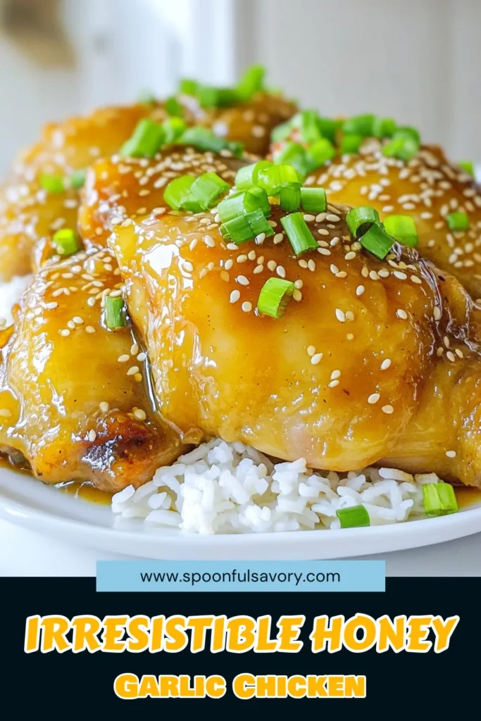 Savor the deliciousness of Slow Cooker Honey Garlic Chicken Thighs with this easy recipe! Juicy chicken thighs slow-cooked in a sweet and savory honey garlic sauce make for a perfect family dinner. Just mix, cook, and enjoy the tender goodness served over rice or veggies. Ready for a taste sensation? Click through for the full recipe and enjoy cooking this mouthwatering dish tonight! #SlowCookerRecipes #HoneyGarlicChicken #EasyDinner #FamilyMeals