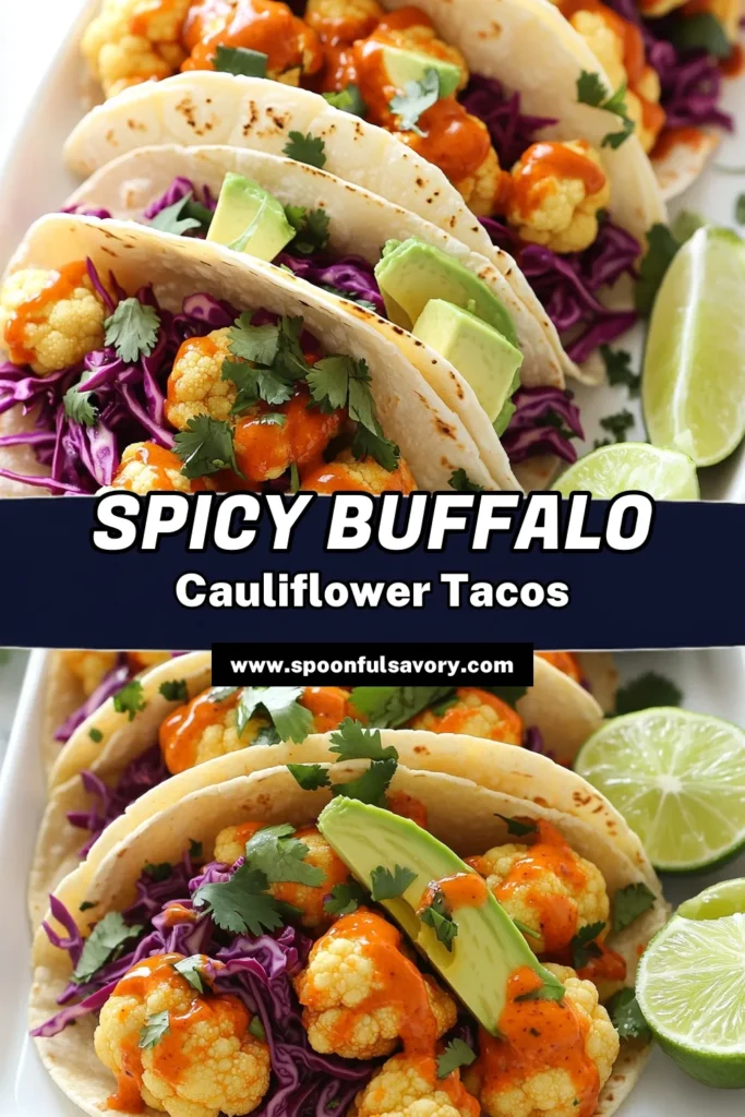 Spice up your taco night with these delicious Buffalo Cauliflower Tacos with a Spicy Twist! These crispy, air-fried cauliflower florets are tossed in tangy buffalo sauce and paired with creamy avocado and crunchy cabbage, all wrapped in warm tortillas. Perfect for a quick dinner or a fun party dish. Click to discover the full recipe and impress your friends and family! #BuffaloCauliflower #TacoNight #SpicyRecipes #VegetarianTacos