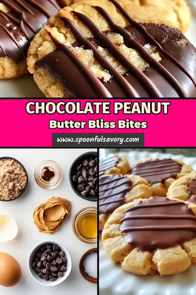 Indulge in these delightful chocolate dipped peanut butter cookies, the perfect treat for any occasion. This easy peanut butter cookie recipe is flourless and combines creamy peanut butter with rich chocolate for a delicious homemade chocolate cookie experience. Enjoy these peanut butter dessert recipes any time, and impress friends with your baking skills. Try these no flour peanut butter cookies today! Save this recipe for later! #ChocolateDippedCookies #PeanutButterDesserts #EasyCookies #BakeryStyle