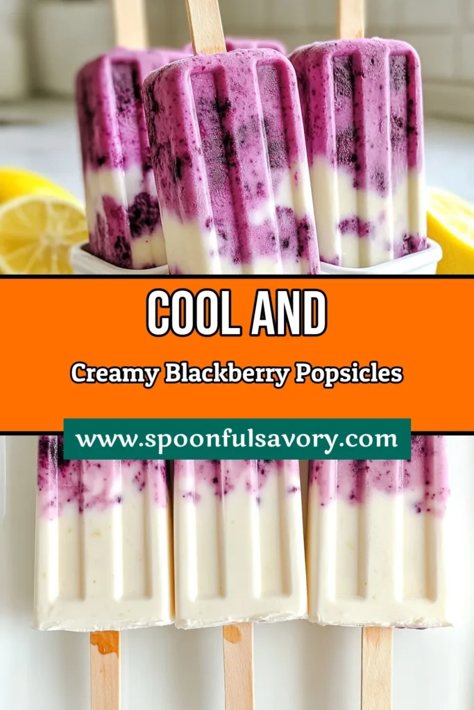 Beat the heat with delicious Blackberry Lemon Yogurt Popsicles! This homemade popsicle recipe combines fresh blackberries and zesty lemon for a refreshing treat. These easy popsicle recipes are perfect for summer and a healthy option for all ages. Whip up your own batch of creamy blackberry yogurt popsicles and enjoy healthy frozen treats anytime! Don't forget to save this recipe for later! #PopsicleRecipe #HealthyTreats #SummerSnacks #FrozenDesserts