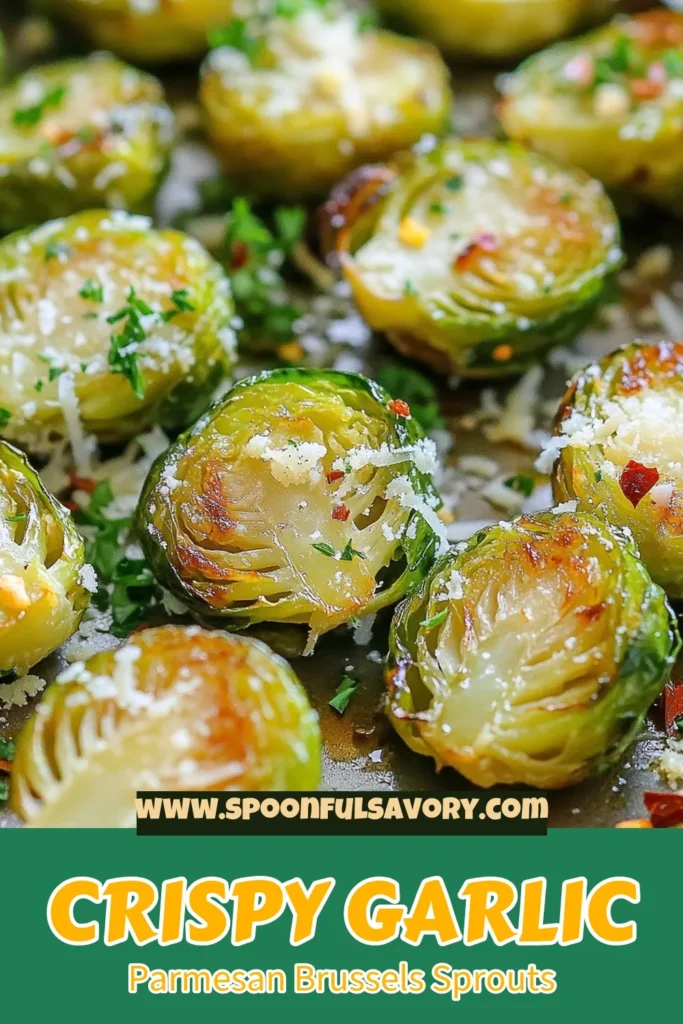 Discover the ultimate Roasted Garlic Parmesan Brussels Sprouts that will elevate your dinner table! This easy Parmesan Brussels Sprouts recipe blends perfectly roasted garlic with crispy Brussels sprouts. Enjoy this delicious oven roasted Brussels sprouts dish as a garlic parmesan side dish that&rsquo;s sure to impress. Don't miss out on these crispy Brussels sprouts with cheese! Save this recipe for your next meal! #BrusselsSprouts #GarlicRecipes #HealthySides #Parmesan