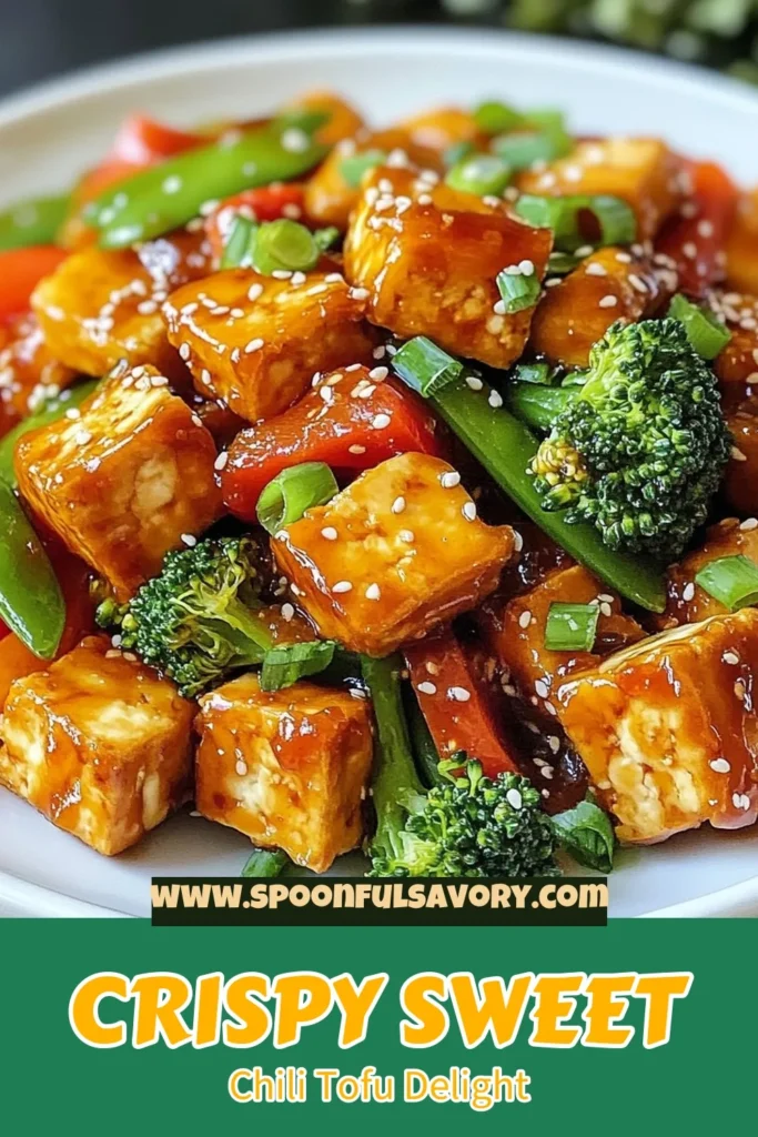 Discover the perfect quick dinner with this Sweet Chili Tofu Stir-Fry! This crispy tofu recipe is packed with flavor and vibrant vegetables like bell peppers, broccoli, and snap peas. Drizzled with homemade sweet chili sauce, this vegetable tofu stir-fry is a delicious and nutritious choice for any night of the week. Save this recipe for easy weeknight meals and impress your family with this tasty dish! #SweetChiliTofuStirFry #CrispyTofuRecipe #QuickTofuDinners #VegetableTofuStirFry