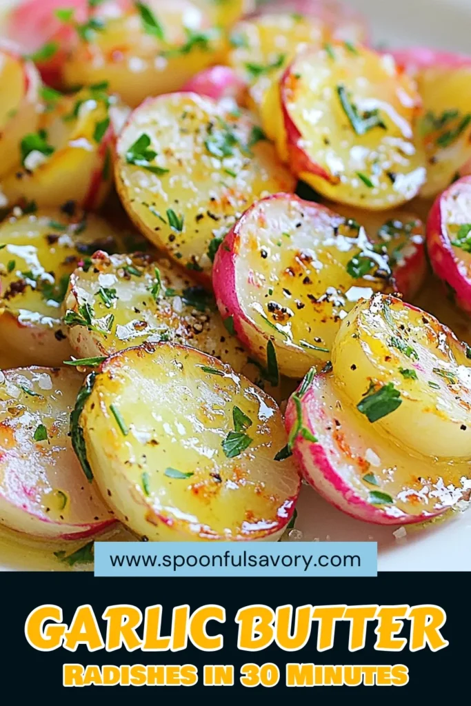 Discover the delightful flavor of garlic butter radishes with this easy roasted radishes recipe! These simple roasted radishes make a perfect healthy side dish that pairs well with any meal. Just coat fresh radishes in garlic butter, roast them to perfection, and enjoy a nutritious treat! Perfect for busy weeknights, this recipe will become a family favorite. Try it today and elevate your vegetable game! #GarlicButterRadishes #HealthySideDishes #EasyRecipes #RoastedRadishes