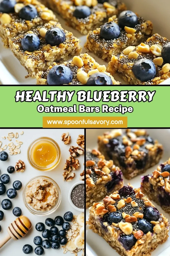 Start your day with these delicious blueberry oatmeal bars! Packed with nutritious ingredients like bananas, chia seeds, and rolled oats, these healthy breakfast bars are perfect for busy mornings or as a vegan snack. Enjoy chewy banana oat bars with a burst of blueberry flavor. Easy to make and full of wellness, they're a must-try recipe for anyone looking to eat healthier. Save this blueberry oatmeal bar recipe for your next meal prep! #HealthyBreakfast #VeganSnack #OatmealBars #ChiaSeedRecipes