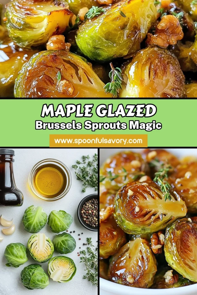Discover this delicious Maple Glazed Brussels Sprouts recipe, perfect for a healthy side dish! These roasted Brussels sprouts with maple syrup are an easy, vegan Brussels sprouts recipe that your family will love. With a delightful caramelized texture and sweet flavor, you can elevate any meal. Ready in just 35 minutes, they are a must-try! Save this recipe for your next dinner! #MapleGlazedBrusselsSprouts #VeganRecipes #HealthyEating #EasySideDishes