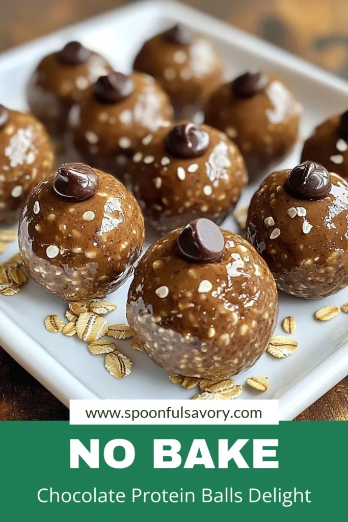 Treat yourself to these delicious chocolate peanut butter protein balls, the perfect healthy snack recipe for energy on-the-go! This easy protein ball recipe combines natural peanut butter, oats, and chocolate protein powder for a satisfying no-bake protein snack. Perfect for busy days or a post-workout boost, these treats are not only tasty but also nutritious. Save this recipe now and indulge without the guilt! #HealthySnacks #ProteinBalls #NoBake #ChocolateSnacks