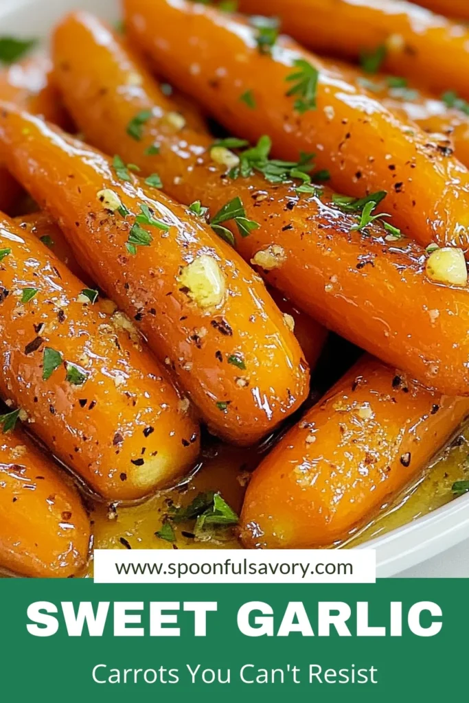 Discover the perfect side dish with this honey garlic glazed carrots recipe! These sweet and savory glazed baby carrots are an easy vegetable side dish that elevates any meal. Made with pure honey, butter, and garlic, this honey butter carrot recipe is simple yet delicious. Perfect for busy weeknights or special occasions, save this recipe and add a touch of sweetness to your dinners! #CarrotRecipe #EasyRecipes #VegetableSide #HoneyGarlicCarrots