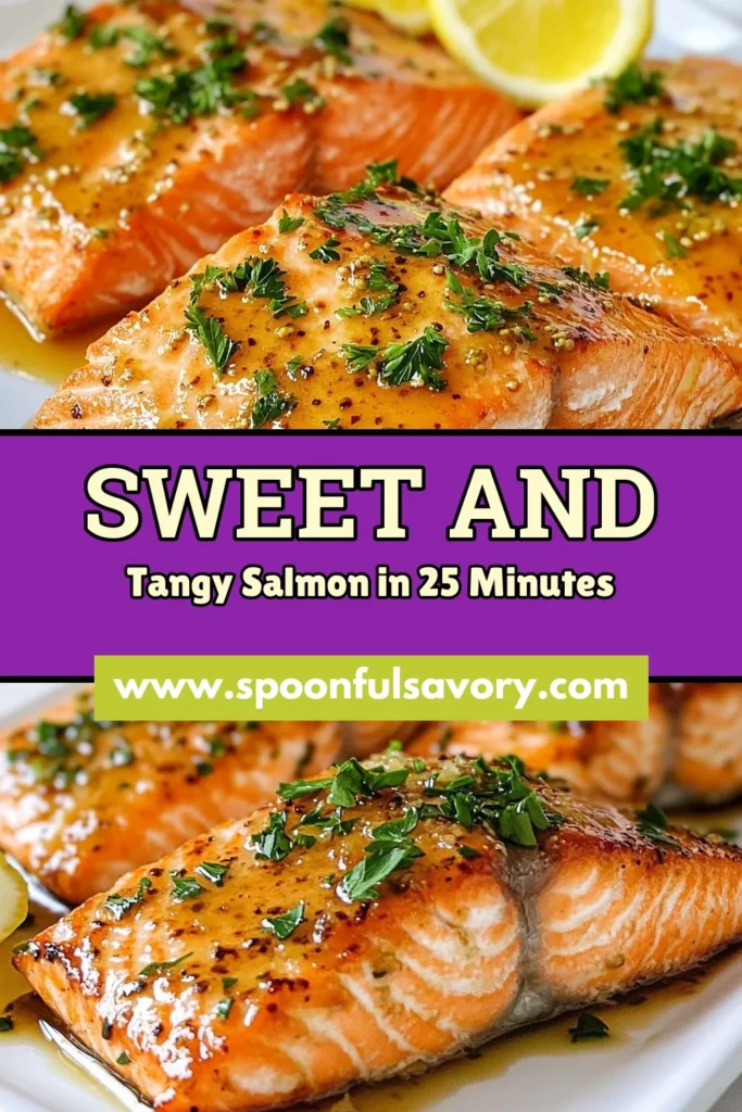 Indulge in this easy salmon recipe with our flavorful honey mustard salmon. This baked salmon with honey mustard takes only 25 minutes to prepare, making it perfect for healthy salmon dishes any day of the week. Coated in a delicious Dijon mustard salmon recipe, it's a delightful dinner option that the whole family will love. Save this recipe and make it tonight! #HoneyMustardSalmon #BakedSalmon #HealthyEating #EasyRecipes