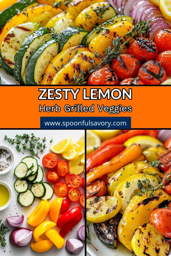 Discover the perfect healthy summer side dish with these Lemon Herb Grilled Veggies! Featuring colorful grilled vegetable skewers, this easy vegetarian grilling recipe is ideal for your next cookout. Marinated in a delicious mix of lemon juice and herbs, these grilled veggie skewers are not just tasty but also simple to prepare. Get ready to impress your guests with this delightful dish. Save this recipe and start grilling today! #GrilledVeggies #VegetarianGrilling #SummerSideDish #HealthyRecipes