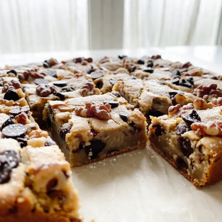 To make these tasty banana bread blondies, you need: - 2 ripe bananas, mashed until smooth - 1 cup packed brown sugar - 1/2 cup unsalted butter, melted and slightly cooled - 1 large egg, at room temperature - 1 teaspoon pure vanilla extract - 1 cup all-purpose flour - 1/2 teaspoon baking powder - 1/4 teaspoon baking soda - 1/4 teaspoon fine sea salt These simple ingredients create a soft and sweet treat that everyone loves. You can make your blondies even better with these optional add-ins: - 1/2 cup chopped walnuts or pecans - 1/2 cup semi-sweet chocolate chips Nuts add a nice crunch, while chocolate chips bring extra sweetness. You can combine them or use either one. To bake these delicious blondies, gather the following tools: - An 8x8 inch baking pan - Mixing bowls - Whisk or spatula - Measuring cups and spoons - Parchment paper (optional for easy removal) Having the right tools makes the process easier and more fun! {{ingredient_image_2}} Start by setting your oven to 350°F (175°C). This heat is key for baking. Next, grab an 8x8 inch baking pan. Grease it lightly or use parchment paper. This step helps you remove the blondies easily later. In a large mixing bowl, take your two ripe bananas. Mash them until smooth. Add one cup of brown sugar and mix until blended. Pour in the melted butter and stir. Then, crack in one large egg and add one teaspoon of vanilla extract. Beat this mixture until it’s smooth and creamy. In another bowl, combine one cup of all-purpose flour, half a teaspoon of baking powder, a quarter teaspoon of baking soda, and a quarter teaspoon of sea salt. Whisk these dry ingredients together until mixed well. This ensures even rising and flavor. Gradually fold the dry mix into the wet mix. Stir gently to combine, but don’t overmix. If you like, add half a cup of chopped walnuts or pecans and half a cup of chocolate chips for extra crunch and sweetness. Pour the batter into your prepared pan, spreading it out evenly. Bake for 25-30 minutes. Check if they are done by inserting a toothpick. If it comes out clean or with a few moist crumbs, they’re ready. Let them cool in the pan for about 10 minutes. Then, move them to a wire rack to cool completely before cutting. Enjoy the sweet aroma as they cool! To get the best texture, use ripe bananas. The riper they are, the sweeter and softer they become. Mash them well until smooth. This helps blend them into the batter easily. Avoid overmixing the batter. Mix just until combined. Overmixing makes blondies dense and tough. You can add fun flavors to your blondies. Try adding a pinch of cinnamon for warmth. If you love coconut, mix in shredded coconut for a tropical twist. You can swap brown sugar for white sugar, but it changes the taste. Feel free to play with nuts. Walnuts or pecans give a nice crunch. Cut your blondies into big squares for a hearty treat. Serve them warm or at room temperature. For a nice touch, sprinkle powdered sugar on top. You can also add whipped cream for extra creaminess. These little details make your dessert look and taste even better. Pro Tips Use Overripe Bananas: The riper the bananas, the sweeter and more flavorful your blondies will be. Look for bananas with brown spots for the best results. Don't Overmix: When combining wet and dry ingredients, mix just until incorporated. Overmixing can lead to dense blondies instead of light and chewy ones. Chill the Batter: For an extra fudge-like texture, chill the batter for about 30 minutes before baking. This helps the flavors meld and can make for a softer blondie. Storage Tips: Store blondies in an airtight container at room temperature for up to 5 days or refrigerate for longer freshness. They can also be frozen for up to 3 months. {{image_4}} You can make a nut-free version of banana bread blondies. Just skip the nuts. You can still enjoy the moist texture and sweet flavor. The blondies will taste just as good without them. If you want a little crunch, try adding more chocolate chips. If you need a gluten-free version, it's easy! Swap the all-purpose flour for a gluten-free blend. Make sure your baking powder is gluten-free too. The texture will be slightly different but still delicious. You won't miss the gluten in these treats! You can get creative with flavors! Try adding 1 teaspoon of cinnamon for warmth. For a tropical twist, mix in shredded coconut. You could even add a pinch of nutmeg for a spicy kick. Experimenting with flavors makes these blondies fun and unique! After you bake your banana bread blondies, you might have some left. To keep them fresh, place the blondies in an airtight container. They will stay good at room temperature for about three days. If you want them to last longer, you can store them in the fridge. Just be sure to let them cool completely before putting them away. If you want to save some blondies for later, freezing is a great option. First, cut the blondies into squares. Wrap each piece tightly in plastic wrap. Then, place them in a freezer-safe bag or container. They can stay frozen for up to three months. When you’re ready to enjoy them, just pull out a piece and let it thaw in the fridge or at room temperature. Reheating your banana bread blondies can bring back their soft, warm goodness. You can use the microwave for quick heating. Place one blondie on a microwave-safe plate and heat it for about 10-15 seconds. If you want a crispy edge, use the oven. Preheat it to 350°F (175°C) and warm the blondies for about 5-10 minutes. Enjoy them warm for the best taste! You can tell when banana bread blondies are done by checking the edges. They should be golden brown. Insert a toothpick into the center. If it comes out clean or with a few moist crumbs, they are ready. Remember, overbaking can make them dry. Keep an eye on them as they bake, around 25 to 30 minutes is the sweet spot. Yes, you can use frozen bananas! Just thaw them first. Once thawed, mash them until smooth. Frozen bananas are often sweeter and add great flavor. They work well in this recipe, making your blondies even tastier. To make your blondies chewier, try a few simple tips. Use more brown sugar than white sugar. Brown sugar adds moisture and helps create that chewy texture. You can also underbake them slightly to keep them soft. Lastly, chill the batter for a bit before baking. This can help improve the texture too. This blog post covered how to make banana bread blondies. We looked at essential ingredients, optional add-ins, and the tools you need. I shared step-by-step instructions from prepping the oven to cooling your blondies. I offered tips for perfect texture and flavor enhancements. We explored variations, including nut-free and gluten-free options, and discussed storage and reheating. With these tips, you can create delicious blondies that everyone will love. Enjoy baking and sharing!