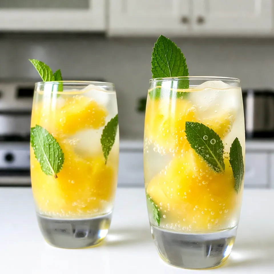 You need 2 cups of fresh pineapple, cut into cubes. Fresh pineapple gives the drink a sweet and bright flavor. It also adds a nice texture. You can blend it for a smooth drink or leave some pulp for fun. You will use 1 cup of fresh mint leaves. Mint adds a cool, fresh taste. It also makes the drink smell great. Don’t forget to use some mint for garnish too. This adds a nice touch to your glass. One lime is all you need for the juice. Lime juice adds a tangy taste that balances the sweetness. It brightens the whole drink. Make sure to squeeze it fresh for the best flavor. You will need 2 tablespoons of agave syrup or honey to sweeten your mojito. Adjust the amount based on your taste. You will add 1 cup of sparkling water at the end. It gives the drink a fizzy lift. It also makes it refreshing on a hot day. Ice cubes are essential for your mojito. They keep it cold and refreshing. Fill your glasses with ice before adding the liquid. Don’t forget to slice extra pineapple for garnish. It makes your drink look pretty and adds more flavor. With these ingredients, you will create a delicious Tropical Pineapple Mojito that is perfect for summer! {{ingredient_image_2}} Start by cutting your fresh pineapple into cubes. Place these cubes in a blender. Blend on high until it is smooth. If you want a smoother drink, use a fine mesh sieve to strain it. Leaving some pulp gives your mojito a nice texture. In a large pitcher, add the fresh mint leaves. Squeeze the lime juice into the pitcher as well. Use a muddler or the back of a spoon to gently press the mint leaves. This step helps release their oils. Don’t shred the leaves; just press them lightly for the best flavor. Now, pour the pineapple puree into the pitcher with the mint and lime. Stir everything together until well mixed. This is where the magic begins! Add two tablespoons of agave syrup or honey to the mixture. Stir again until it blends in well. Taste your drink to see if it needs more sweetness. Adjust it to your liking. Grab your serving glasses and fill each with ice cubes. Carefully pour the pineapple-mint mixture over the ice, filling each glass about three-quarters full. Top off each glass with sparkling water. Fill them to the rim. Use a long spoon or a straw to stir gently. This helps mix all the flavors nicely. Finish each glass with a slice of fresh pineapple and a sprig of mint. This adds a nice pop of color. Serve your Tropical Pineapple Mojito right away and enjoy the refreshing taste! When selecting a pineapple, look for one that feels heavy for its size. The skin should be golden-yellow and slightly soft at the base. A sweet aroma is a good sign, too. Choose a ripe pineapple for the best flavor. If it’s too firm, it may not be ripe yet. Muddling is key to a great mojito. Add fresh mint leaves to your pitcher along with lime juice. Use a muddler or the back of a spoon to press the leaves gently. Aim to release the oils without tearing the leaves apart. This will give your drink a fresh, minty taste. Sweetness is important in a mojito. Start with 2 tablespoons of agave syrup. After mixing, taste your drink. If it’s not sweet enough, add a bit more. Honey works well, too, if you prefer that flavor. Adjust until it’s just right for you. Pro Tips Use Ripe Pineapple: Ensure that your pineapple is ripe for the best flavor. A ripe pineapple will have a sweet aroma and yield slightly when pressed. This will enhance the sweetness of your mojito. Chill Your Ingredients: For an extra refreshing drink, chill your pineapple, mint, and even the sparkling water in advance. This way, you can enjoy your mojito ice-cold without watering it down too quickly. Experiment with Sweeteners: While agave syrup and honey are great options, feel free to experiment with other sweeteners like simple syrup or coconut sugar to find the perfect balance for your taste buds. Garnish Creatively: Don't just stop at pineapple slices and mint. Consider adding edible flowers or a sprinkle of coconut flakes to elevate the visual appeal and tropical flavor of your mojito. {{image_4}} You can easily change up the Tropical Pineapple Mojito by adding more fruits. Consider using fruits like mango, strawberry, or passion fruit. These fruits will add new flavors and colors. To include them, simply blend the fruit of your choice with the pineapple. This extra fruit will make your drink even more refreshing. If you want a fun drink without alcohol, try an alcohol-free version. Just leave out the rum and keep everything else the same. You can add more sparkling water for a fizzy kick. This version is perfect for kids or anyone who wants a light drink. It still tastes amazing and looks great in a glass! Want to add a bit of zing? Try adding spices or herbs. A dash of ginger can add warmth and depth. You can also add chili flakes for a spicy kick. If you love herbs, try basil or cilantro. These herbs can bring unique flavors to your mojito. Just make sure to muddle them like you do with mint. This will help release their oils and make your drink even tastier. If you have leftover ingredients, store them in airtight containers. Keep fresh pineapple in the fridge. It stays fresh for up to three days. For mint leaves, wrap them in a damp paper towel. Place them in a bag and store them in the fridge. Use the lime juice within a week for the best taste. If you have prepared mojitos, they taste best fresh. However, if you need to store them, keep them in the fridge. Use a pitcher with a lid. The mojitos will stay good for about 24 hours. Avoid adding sparkling water until you’re ready to serve. This keeps them fizzy and fresh. To refresh leftover mojitos, add more sparkling water. This brings back the fizz. Stir gently to mix. If they taste flat, add a splash of lime juice. You can also add more mint for flavor. Serve over ice to make them cold again. Enjoy your drink like it’s fresh! A Tropical Pineapple Mojito is a fun twist on the classic mojito. It blends fresh pineapple, mint, lime, and sweeteners with sparkling water. This cocktail is light, refreshing, and perfect for hot days. The pineapple adds a sweet and tangy flavor, while mint gives it a cool touch. You’ll love how easy it is to make! Yes, you can prepare most of this cocktail ahead. Make the pineapple puree and muddle the mint with lime juice in advance. Store them in the fridge. When you’re ready to serve, just mix in the sparkling water and ice. This way, you can enjoy your guests and not spend too much time in the kitchen! If you don’t have sparkling water, you can use club soda or tonic water. Both will add fizz and help create that refreshing feel. If you want something sweeter, you can opt for lemon-lime soda. Just keep in mind that it will add extra sugar to your drink. To pick a ripe pineapple, look for a sweet smell at the base. The color should be golden-yellow, especially at the bottom. Gently squeeze the fruit; it should feel firm but not hard. You can also check the leaves; they should be green and healthy. A ripe pineapple will be sweet and juicy, perfect for your mojito! You learned how to make a delicious Tropical Pineapple Mojito using fresh pineapple, mint, and lime juice. I shared step-by-step instructions, useful tips, and variations to make it your own. With simple adjustments, you can personalize this drink to fit your taste. Remember, the right ingredients and techniques are key for the best flavor. Enjoy your mojito, and feel free to experiment with different fruits and flavors. Cheers to great drinks and good times!
