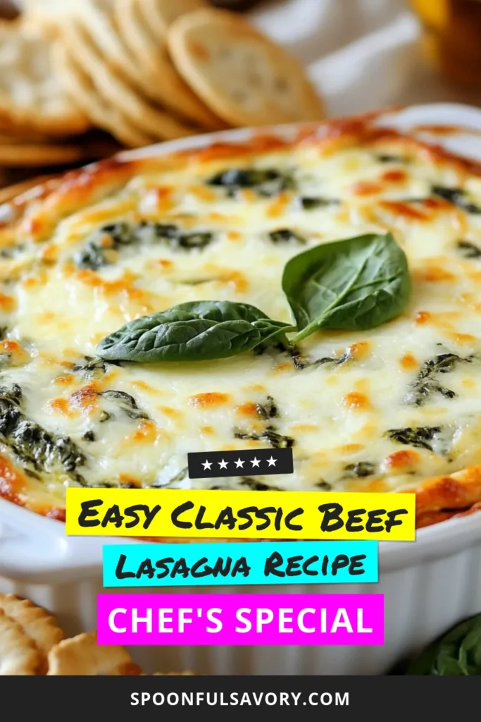Indulge in this creamy spinach dip that&rsquo;s a must-have at your next gathering. This Parmesan cheese dip is easy to make and perfect for any occasion. Try this baked spinach dip recipe for a warm cheese dip that's irresistible. Serve it with crackers or veggies for an easy spinach appetizer that everyone will love. Don't miss out on this delicious dish &ndash; save it for your next party! #CreamySpinachDip #ParmesanCheeseDip #EasySpinachAppetizer #BakedSpinachDipRecipe