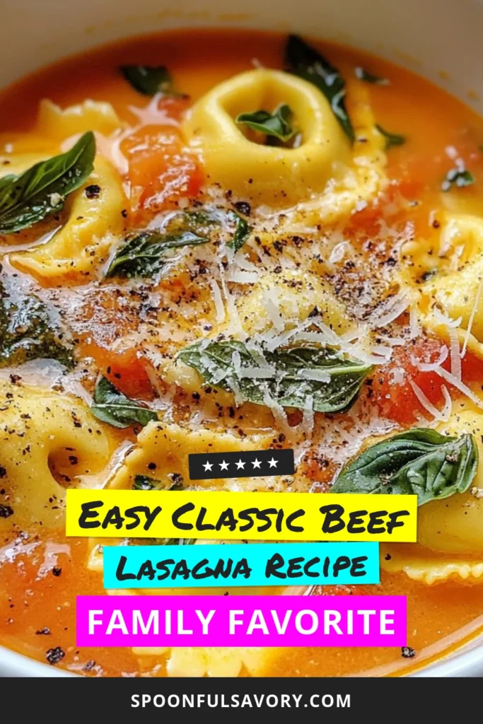 Savor the warmth of this creamy tomato basil soup that features the delightful addition of tortellini! This easy tomato soup with tortellini is vegetarian and perfect for a cozy dinner. With rich flavors from fresh basil and a creamy texture, it's truly the best tomato basil soup you'll ever make. Try this simple tortellini soup recipe today and impress your family and friends. Save it for later! #TomatoSoup #TortelliniSoup #VegetarianSoup #EasyRecipes