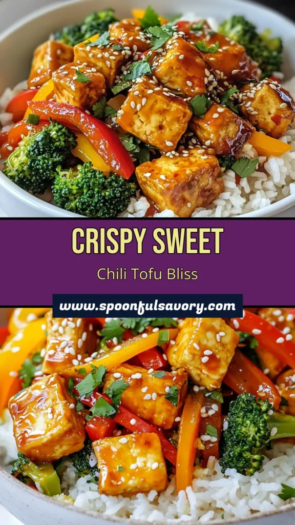 Discover the deliciousness of Sweet Chili Tofu Stir-Fry, a vibrant and healthy dish that's perfect for any meal. This quick and easy tofu dish is packed with colorful vegetables and coated in a sweet and spicy sauce. Perfect for vegan diets and gluten-free lifestyles, this ensures you enjoy a nutritious meal without sacrificing flavor. Try this amazing recipe and elevate your dinner game. Save it now! #SweetChiliTofuStirFry #VeganTofuRecipes #HealthyStirFry #GlutenFreeRecipes