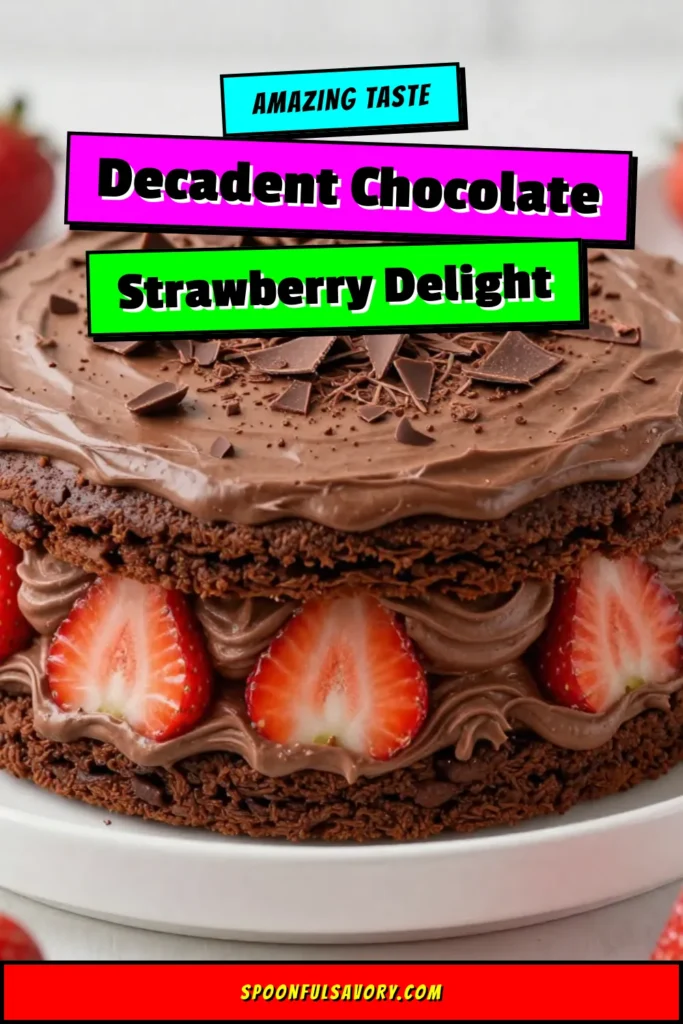 Indulge in this delicious Chocolate Strawberry Icebox Cake, the perfect no-bake chocolate dessert for warm days. This easy icebox cake recipe layers creamy chocolate whipped topping, fresh strawberries, and crunchy chocolate wafer cookies for a refreshing and decadent strawberry chocolate treat. Chill in the fridge for ultimate flavor. Try this delightful refrigerated cake with strawberries today! Save this recipe for later! #ChocolateStrawberryIceboxCake #NoBakeDessert #EasyIceboxCake #StrawberryChocolateTreat