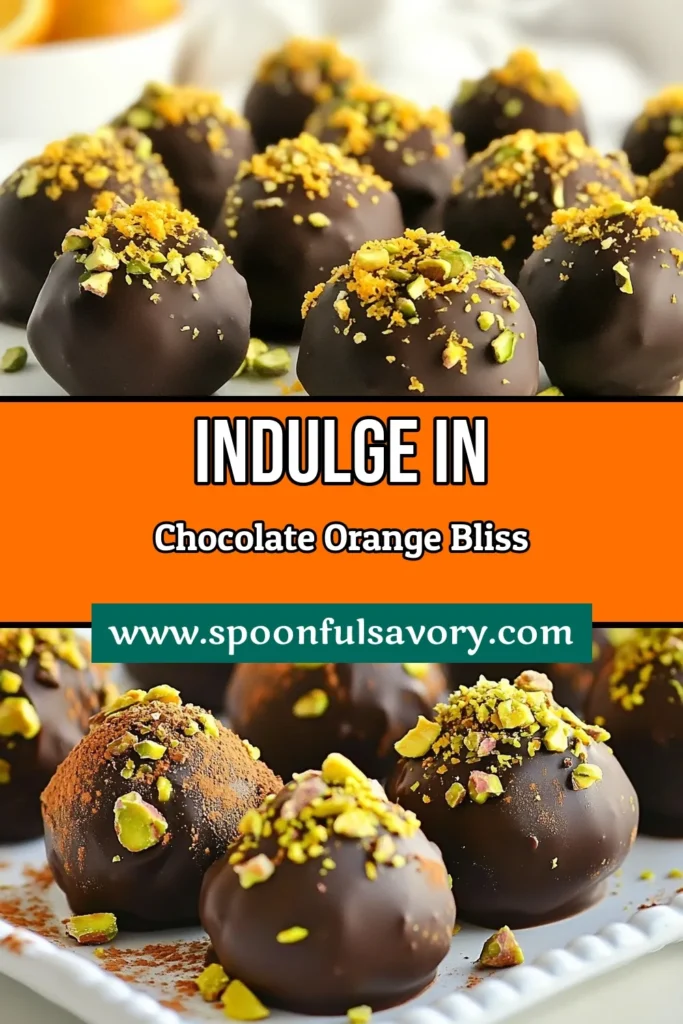 Indulge in these delicious chocolate orange truffles, a perfect blend of rich chocolate and refreshing citrus flavors. This easy chocolate truffles recipe is ideal for homemade truffles with orange that impress at any gathering. Perfect for gifting or enjoying as decadent dessert recipes, these chocolate and citrus treats will delight everyone. Try making them today! Save this recipe for later! #ChocolateOrangeTruffles #EasyChocolateTruffles #DecadentDessert #HomemadeTruffles
