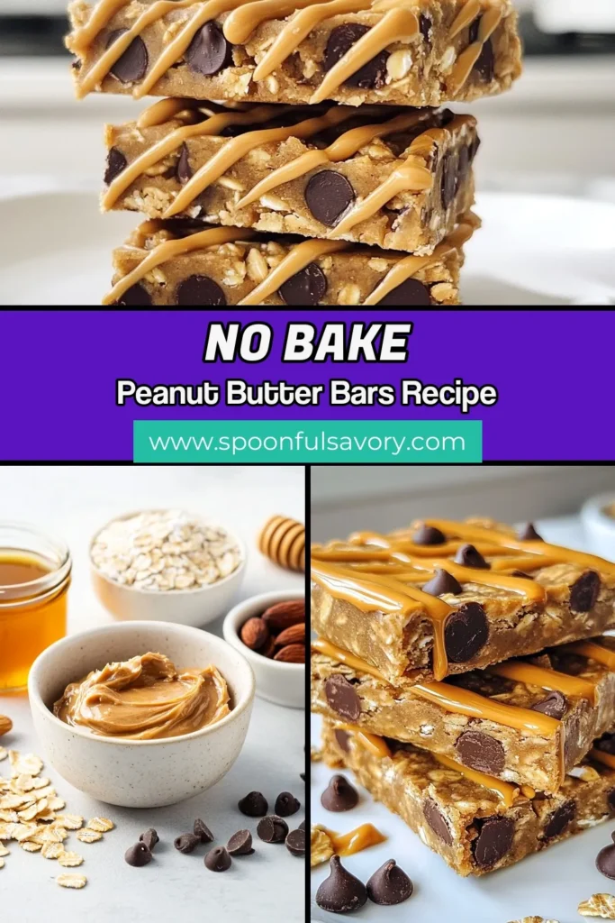 Looking for a delicious and easy recipe for peanut butter chocolate chip bars? These no-bake energy bars are the perfect healthy snack bars, packed with protein to fuel your day! Our energy bars recipe combines natural peanut butter, oats, and dark chocolate chips for a tasty treat you can enjoy anytime. Make these protein-packed energy bars in just 10 minutes. Save this recipe for healthy snacks! #PeanutButterChocolateChipBars #EnergyBarsRecipe #HealthySnackBars #NoBakeEnergyBars