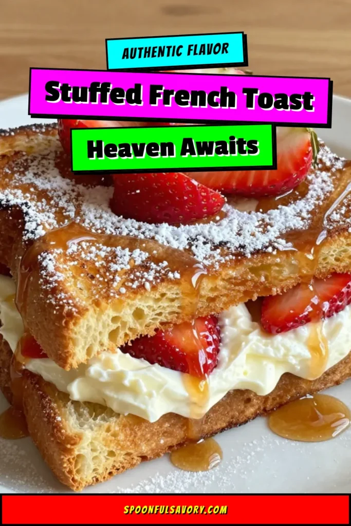 Indulge in a delicious strawberry cream cheese French toast that&rsquo;s perfect for brunch or a sweet breakfast treat. This easy stuffed French toast recipe features thick slices of challah bread filled with a creamy strawberry mixture, pan-fried to golden perfection. Perfect for strawberry breakfast ideas, this dish is sure to impress! Try it today and elevate your morning meals! #StrawberryCreamCheeseFrenchToast #StuffedFrenchToastRecipe #SweetBreakfastRecipes #ChallahFrenchToast