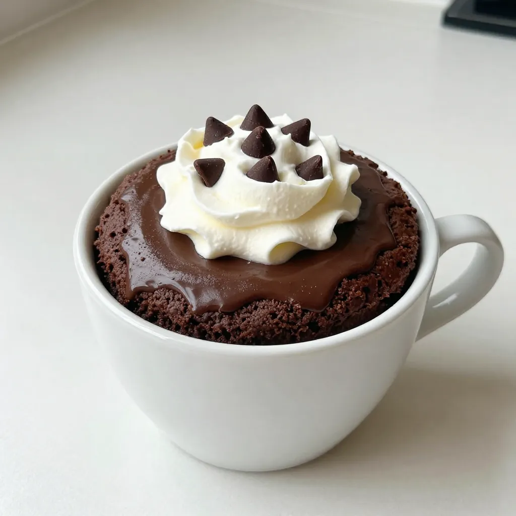 Chocolate Fudge Mug Cake Quick and Easy Recipe