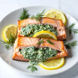 Creamy Spinach Stuffed Salmon Flavorful and Easy Meal